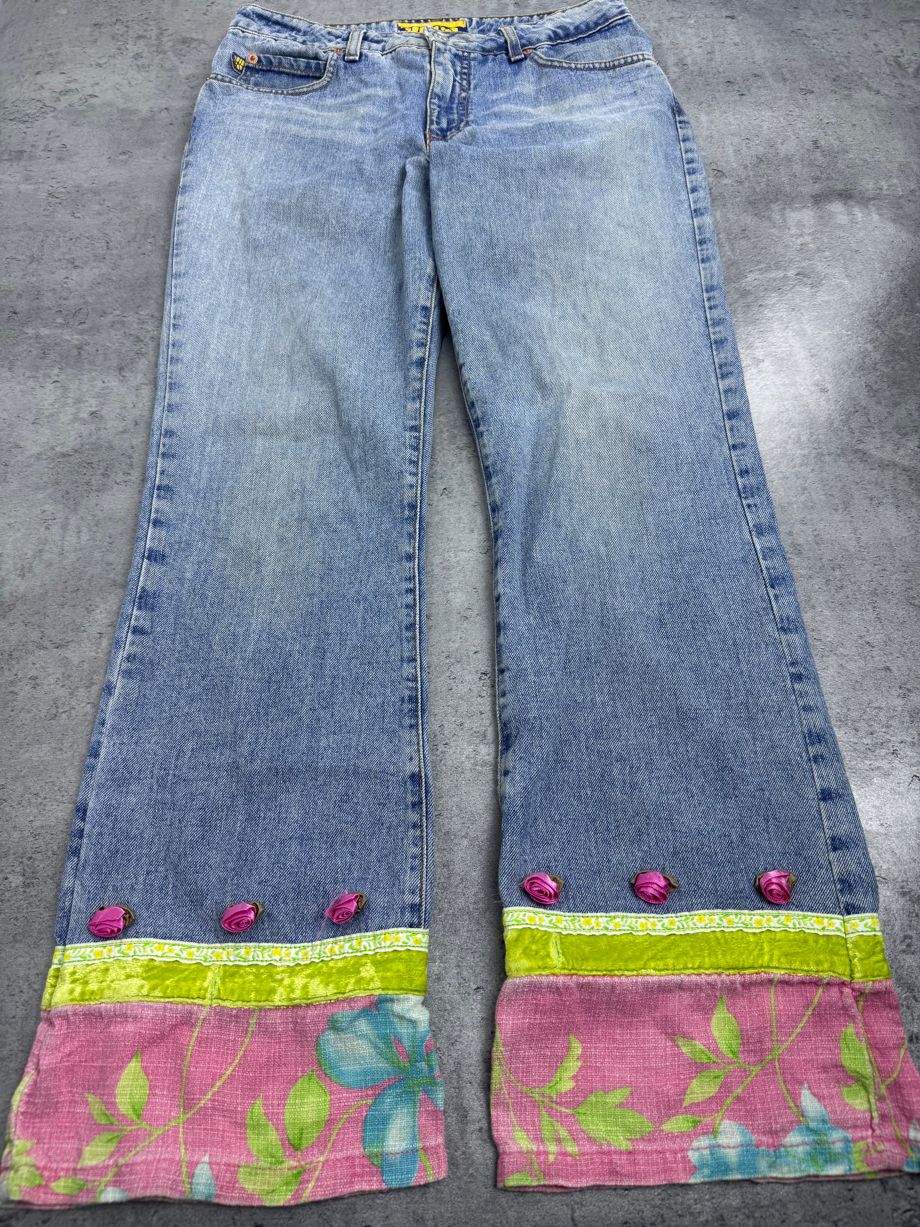 Jnco Rare Hannah Montana Spodnie Jeansowe Jeansy Flared Funky Festival Made in USA
