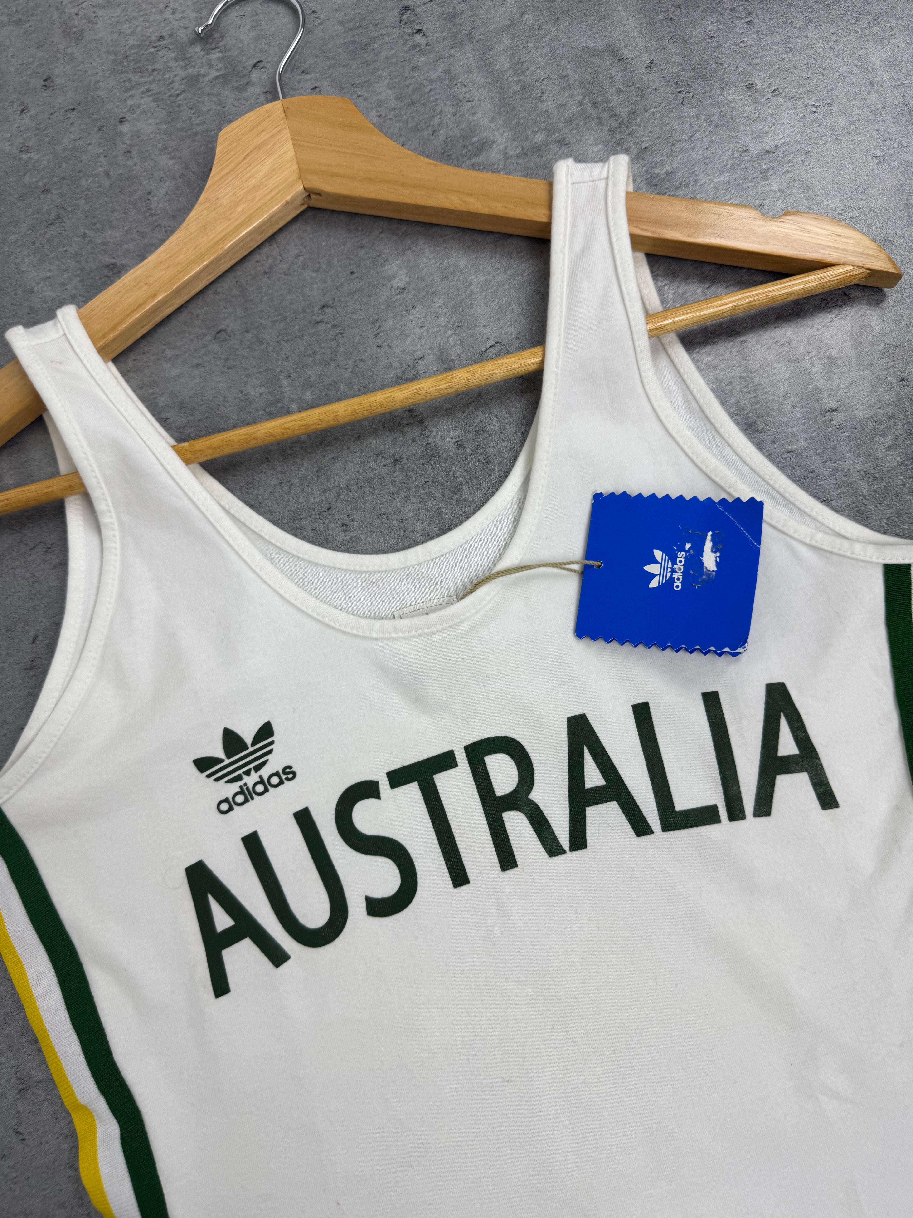 Australia Tank Top Bluzka Koszulka Na Ramiączkach y2k 2000s World Cup Mundial