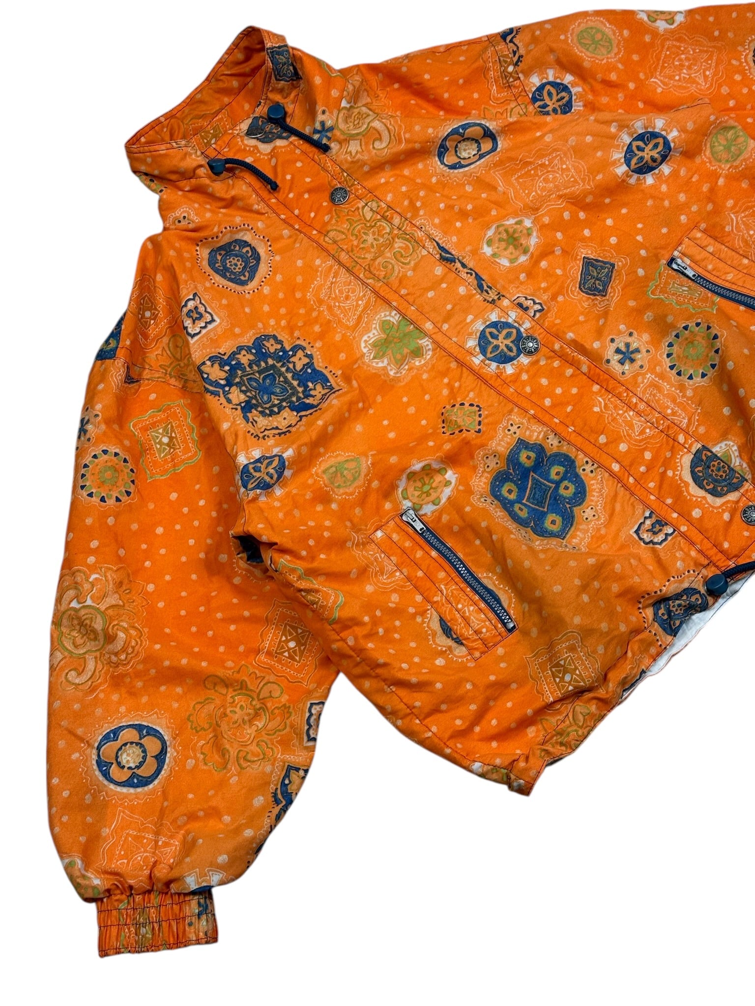 Vintage 90s Etirel Sport Flowar Full Zip Jacket Women's Size L