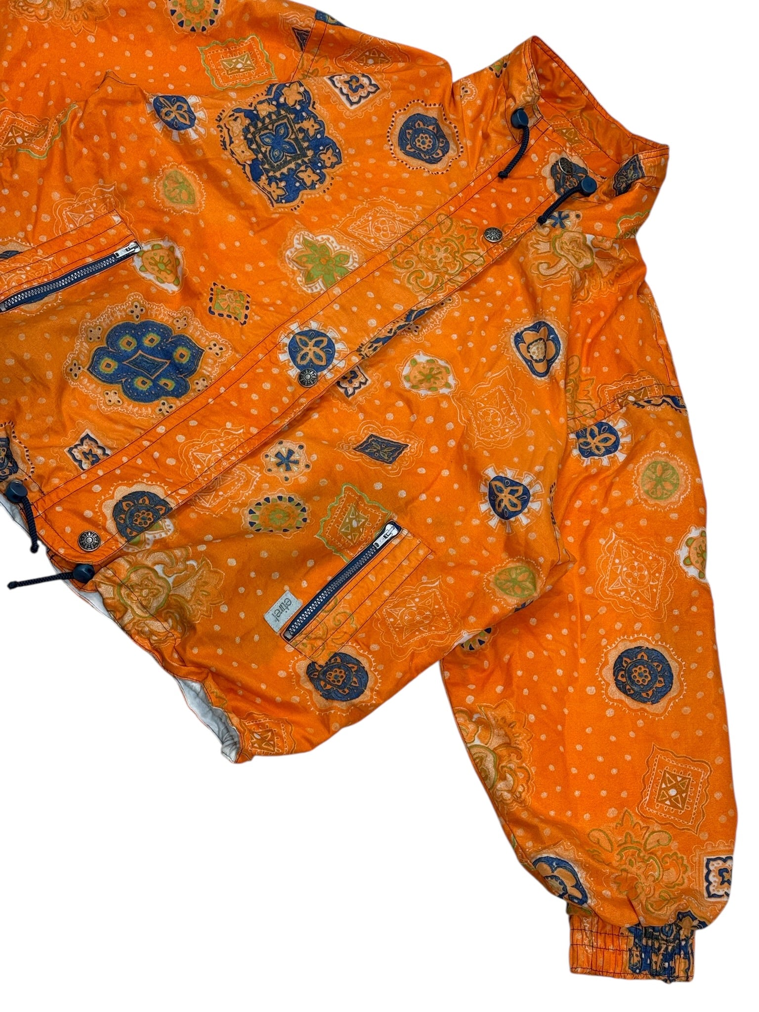 Vintage 90s Etirel Sport Flowar Full Zip Jacket Women's Size L