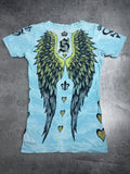 Sinful by Affliction Bluzka y2k koszulka Damska Ze Skrzydłami Grunge 2000s Made in Usa