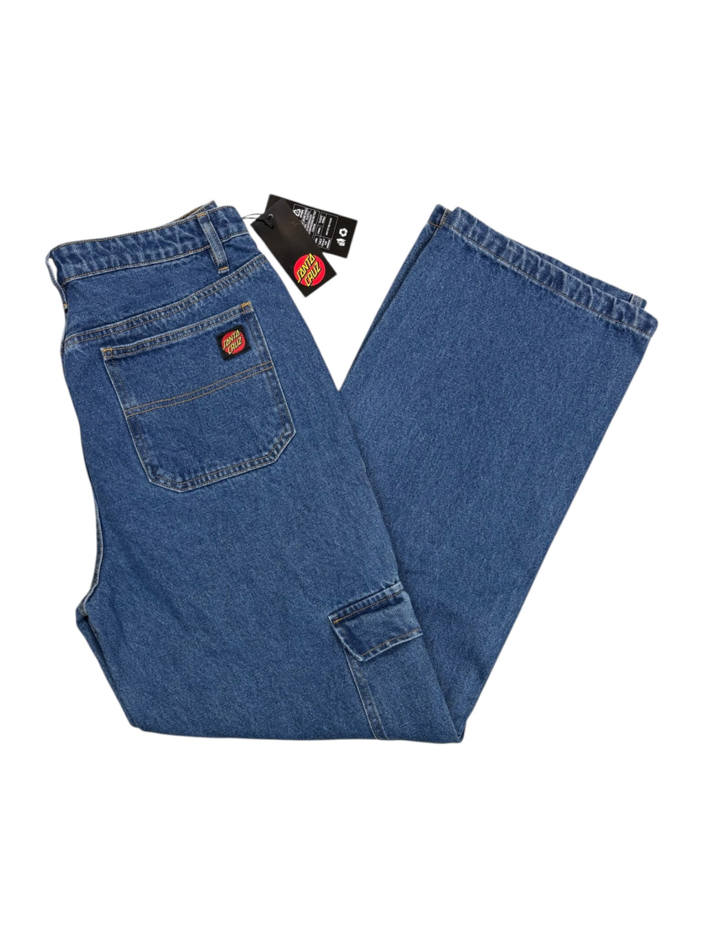 Santa Cruz Workers Cargo Pant Classic Blue Denim