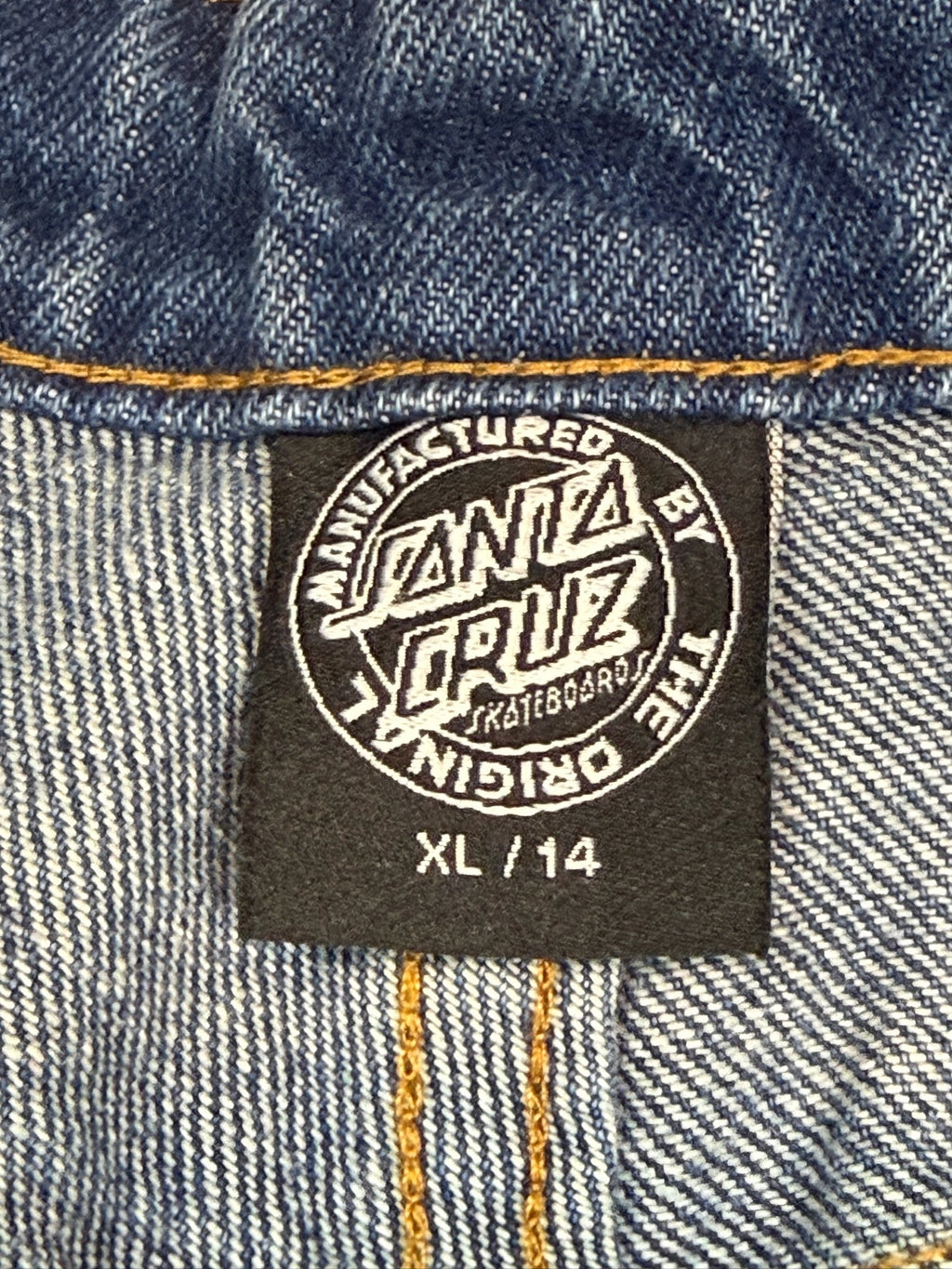 Santa Cruz Workers Cargo Pant Classic Blue Denim