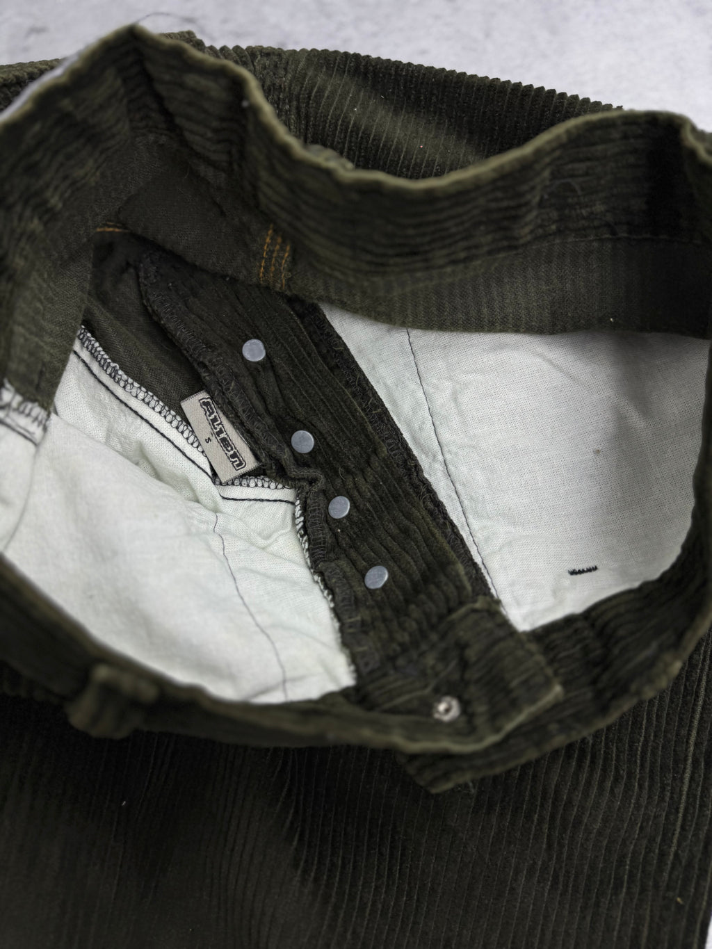 Alien Rare Y2K Corduroy Baggy Pants Szerokie Spodnie Luźne UFO 2000s sztruksowe embroidery skater