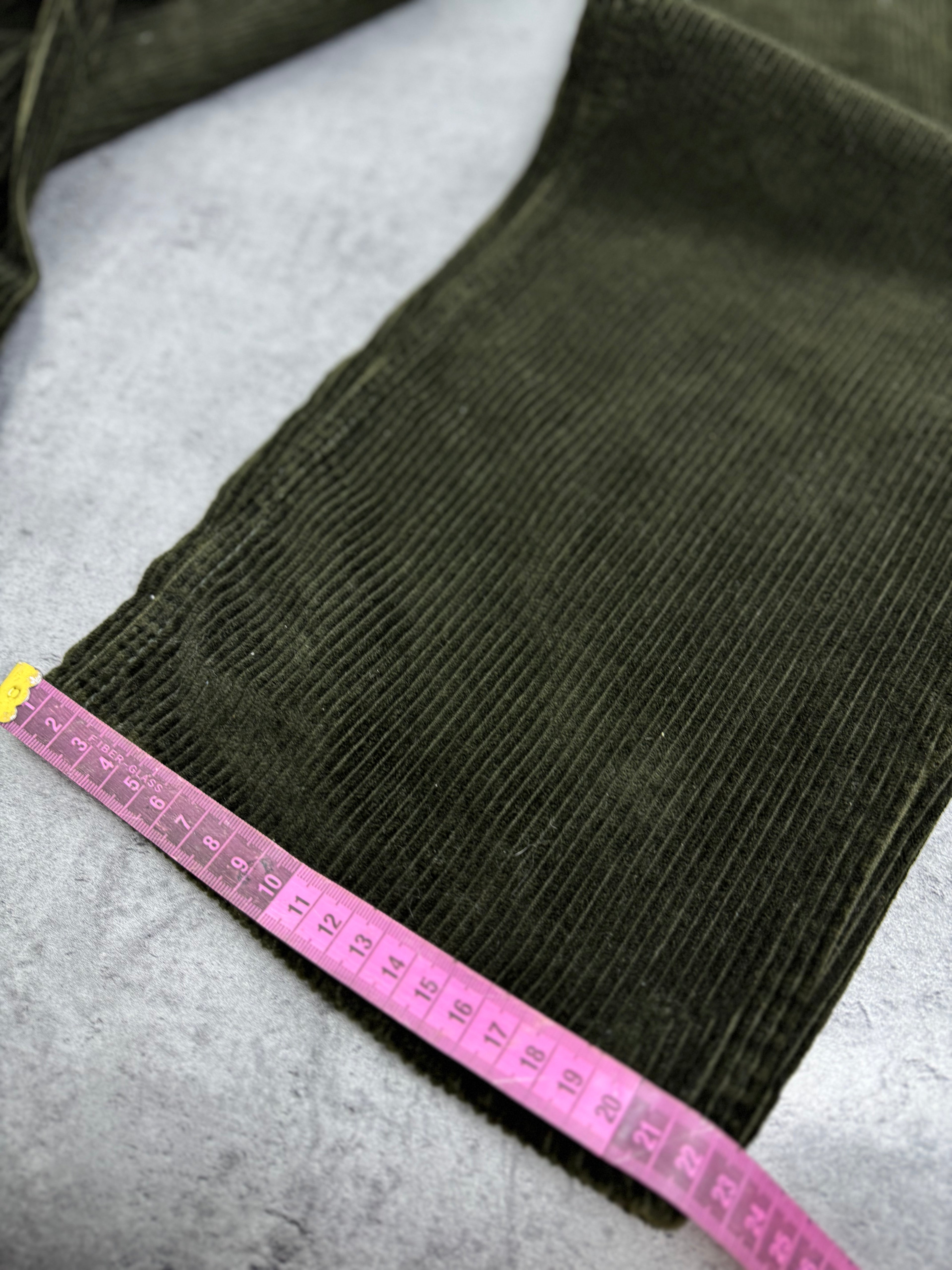Alien Rare Y2K Corduroy Baggy Pants Szerokie Spodnie Luźne UFO 2000s sztruksowe embroidery skater