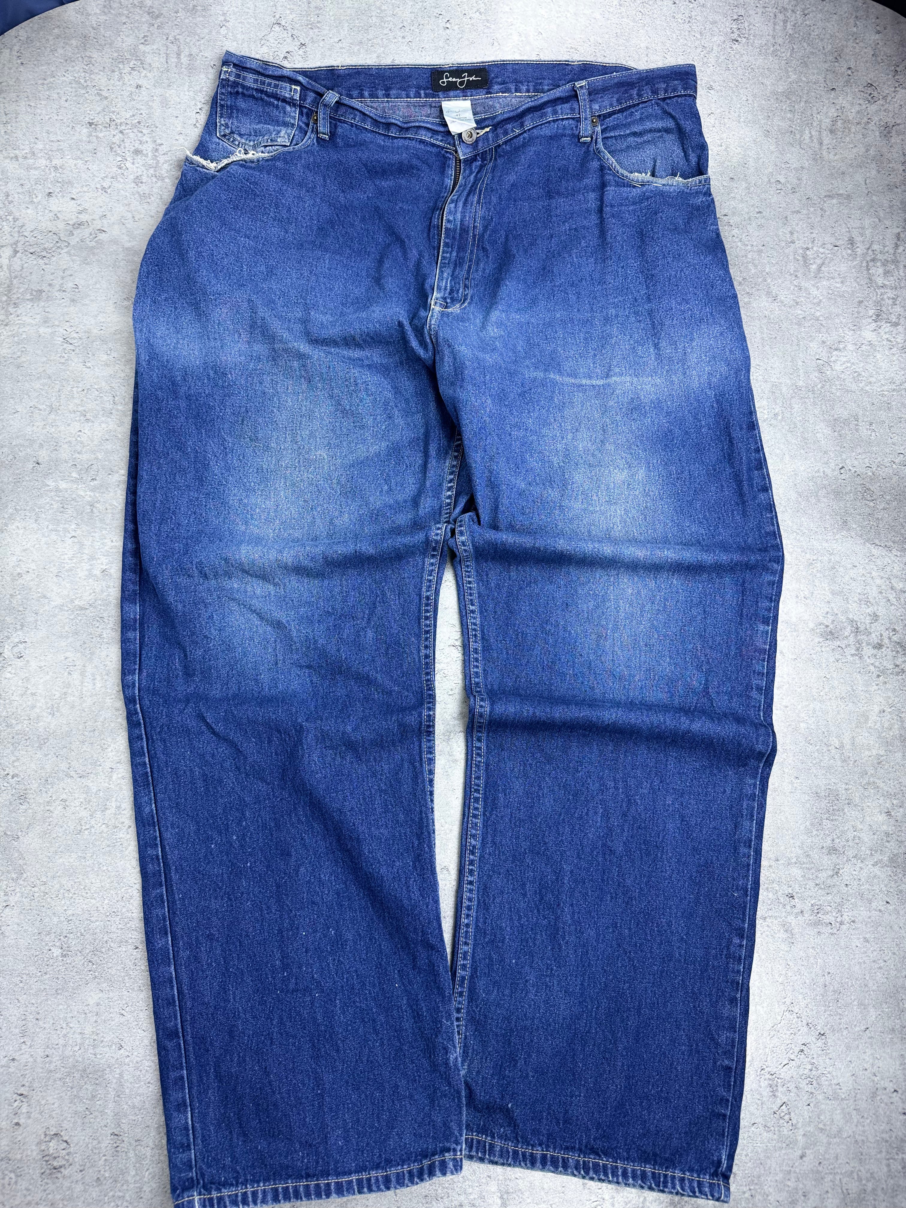 Sean John Ogromne Baggy Spodnie Jeansowe Jeansy y2k vintage 2000s loose fit wide leg