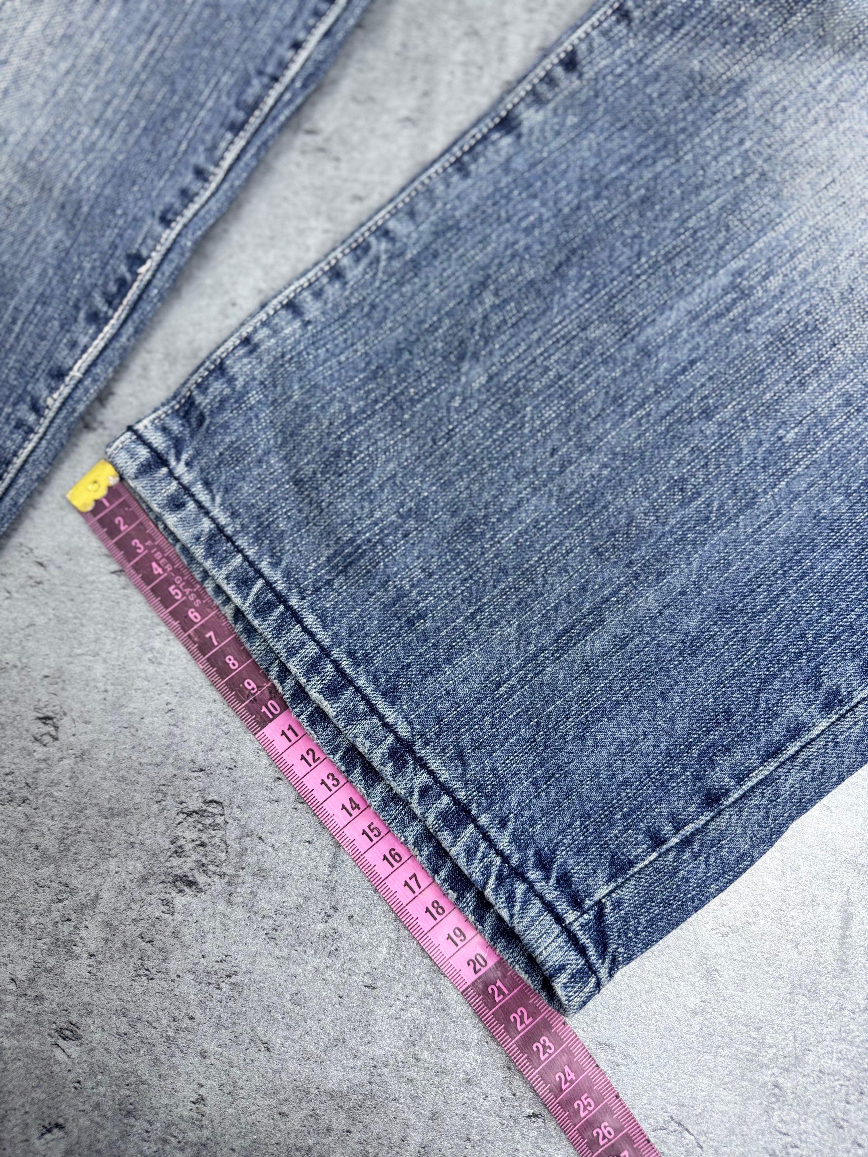 Y2K AKADEMIKS Baggy 2000s Jeans Wide Leg Luźne Spodnie Jeansowe Amerykańskie Vintage