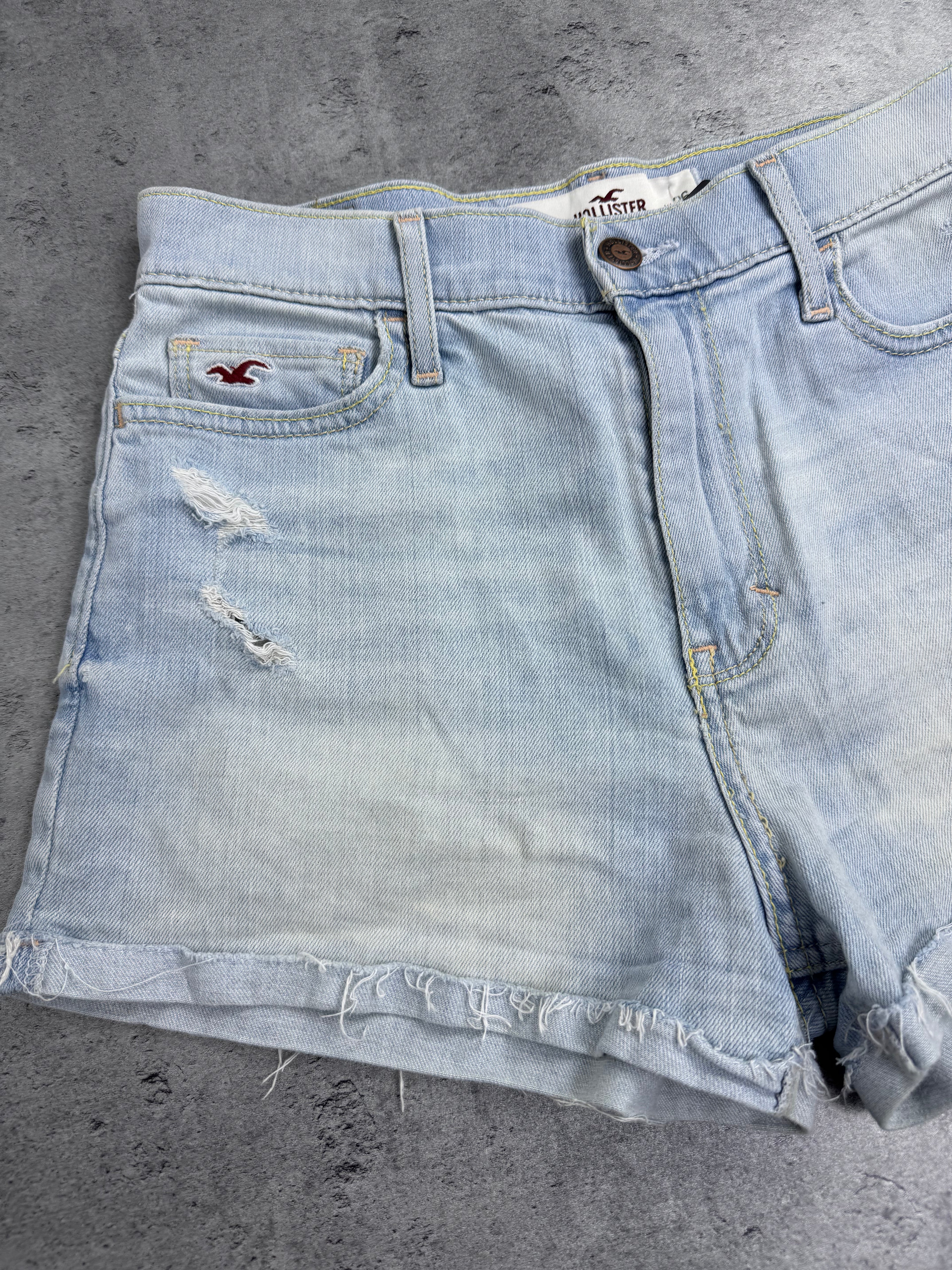 Hollister California Y2K Surfing Shorts spodenki szorty krótkie denim jeansowe