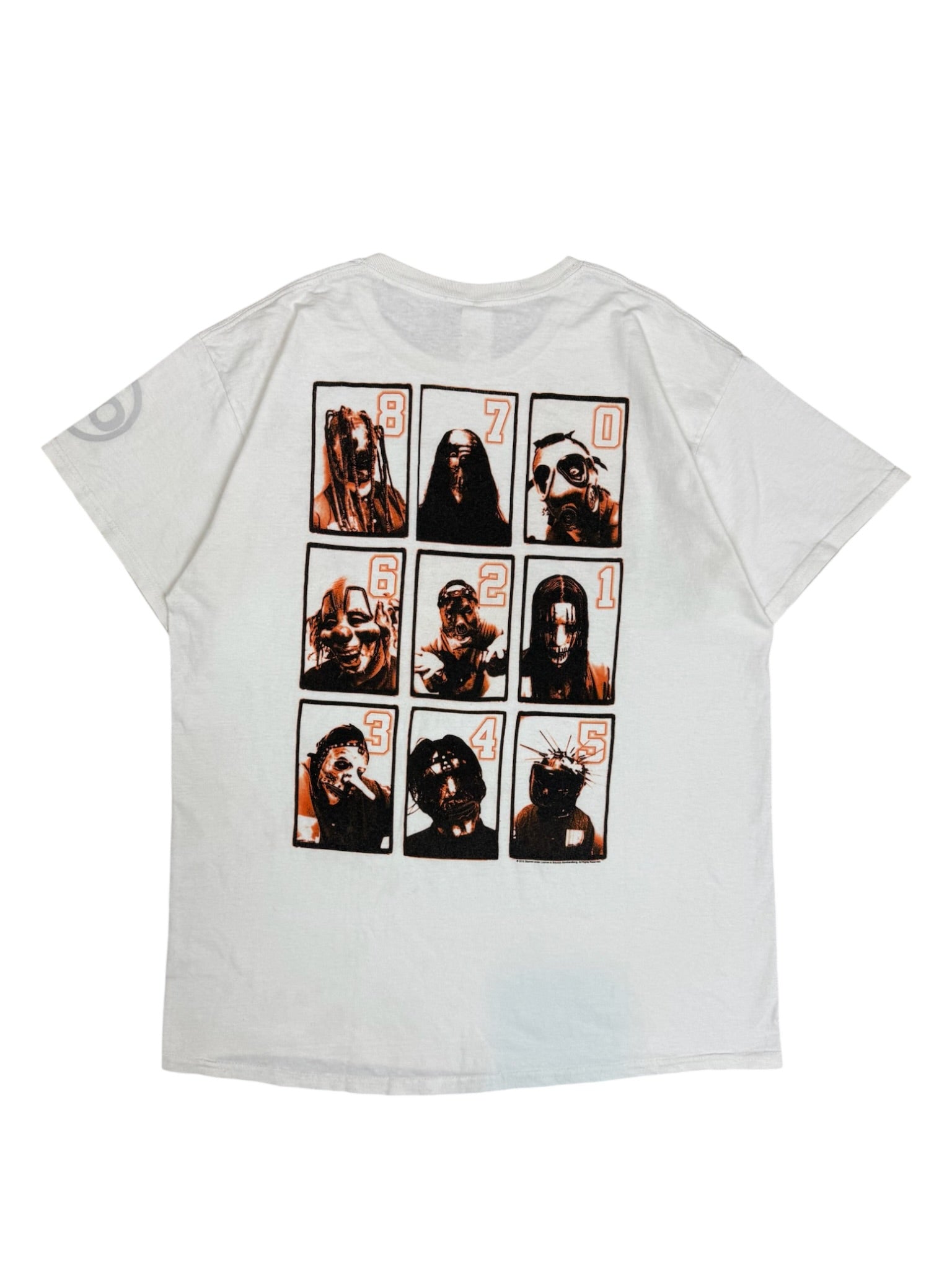 Vintage Slipknot Graphic Print T-shirt Size L White