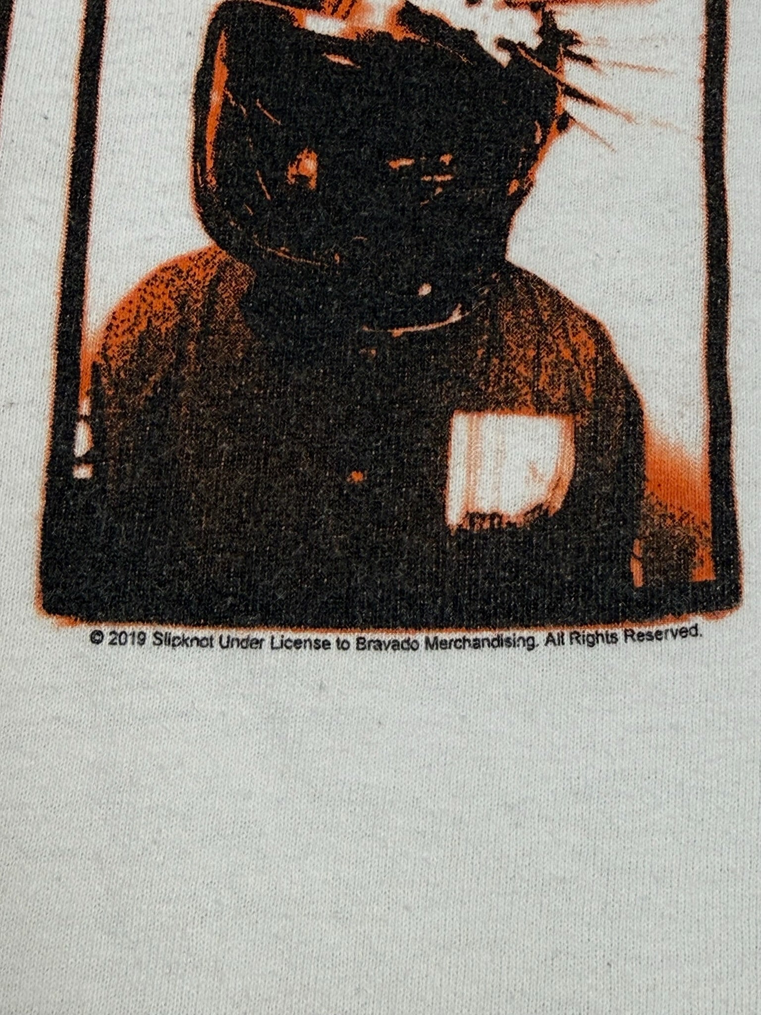 Vintage Slipknot Graphic Print T-shirt Size L White