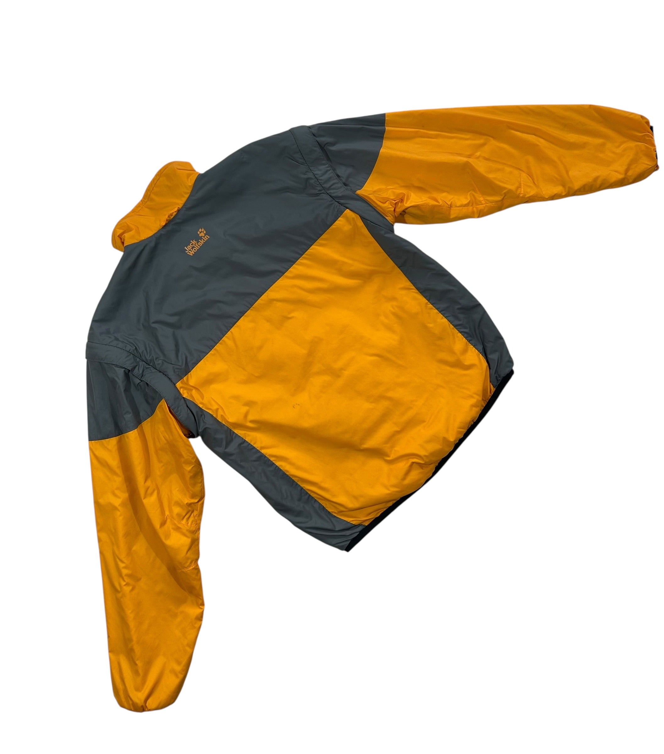 Jack Wolfskin yellow windbreaker - żółto-szara wiatrówka