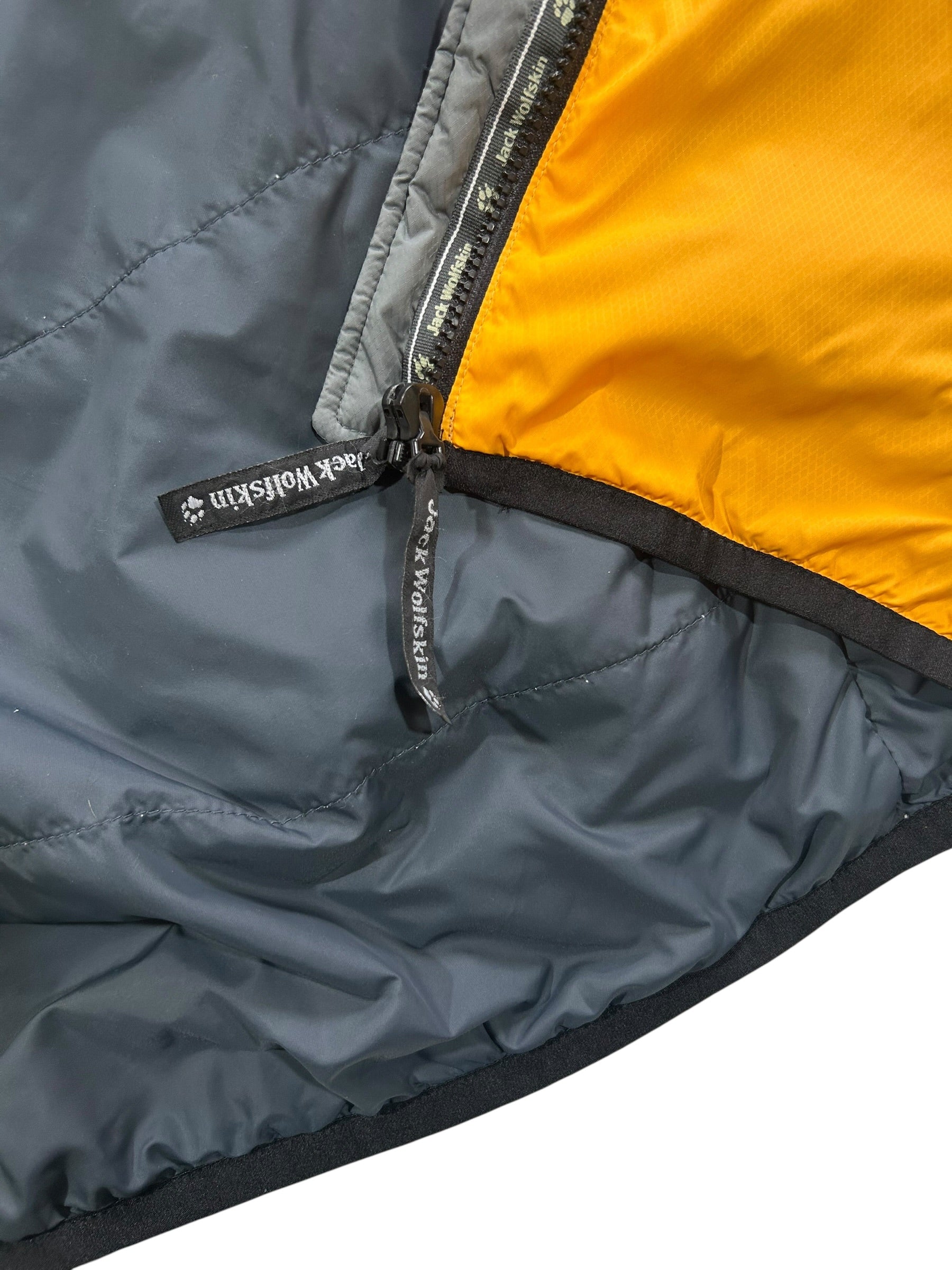 Jack Wolfskin yellow windbreaker - żółto-szara wiatrówka