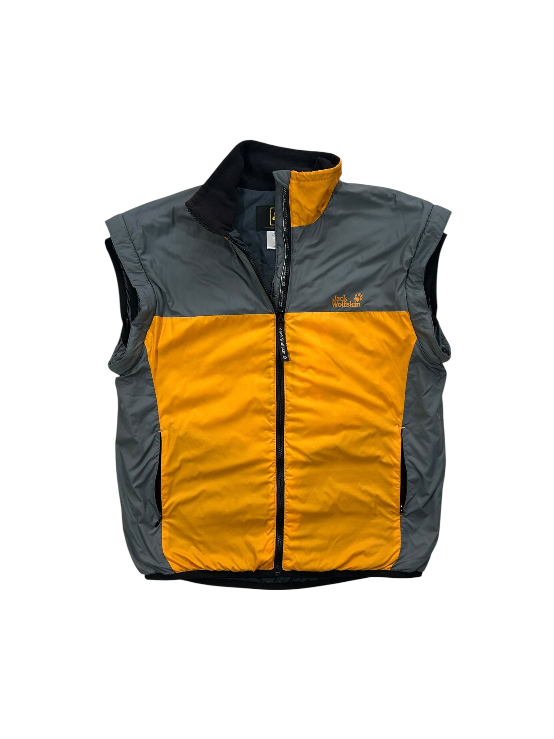 Jack Wolfskin yellow windbreaker - żółto-szara wiatrówka