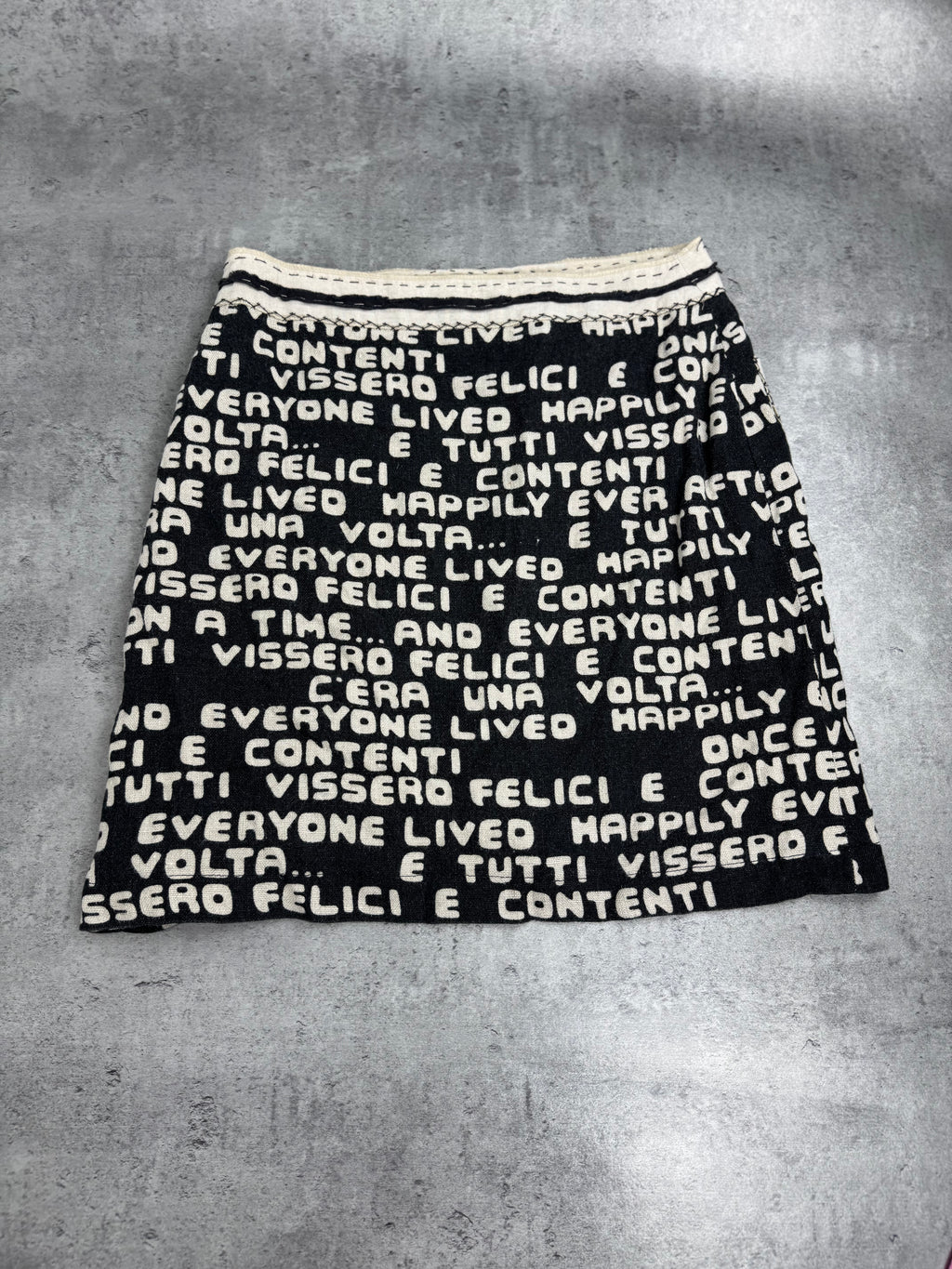Moschino Cheap And Chic Vintage Linen Lniana y2k spódnica 2000s Britney Spears Madonna