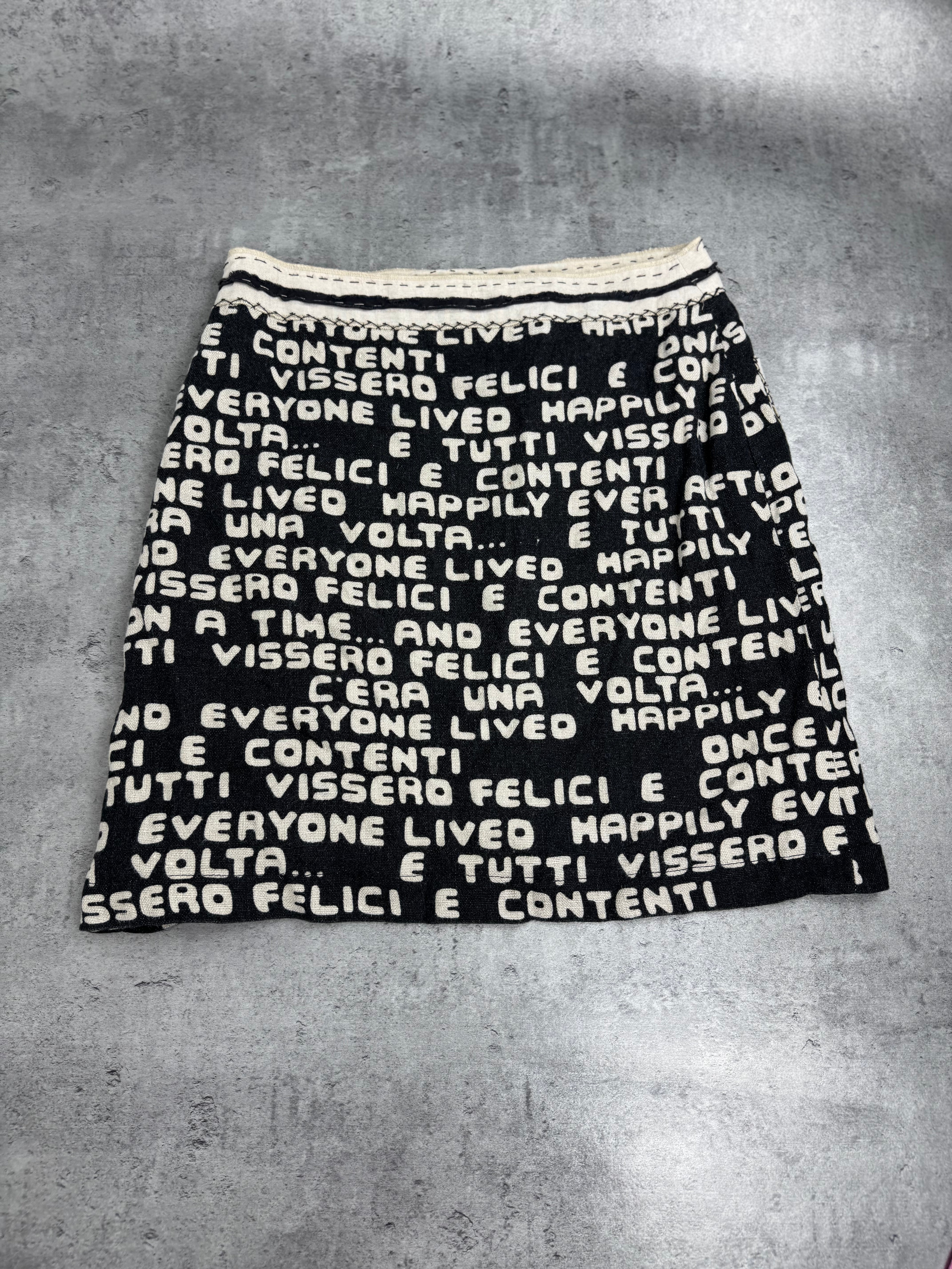 Moschino Cheap And Chic Vintage Linen Lniana y2k spódnica 2000s Britney Spears Madonna