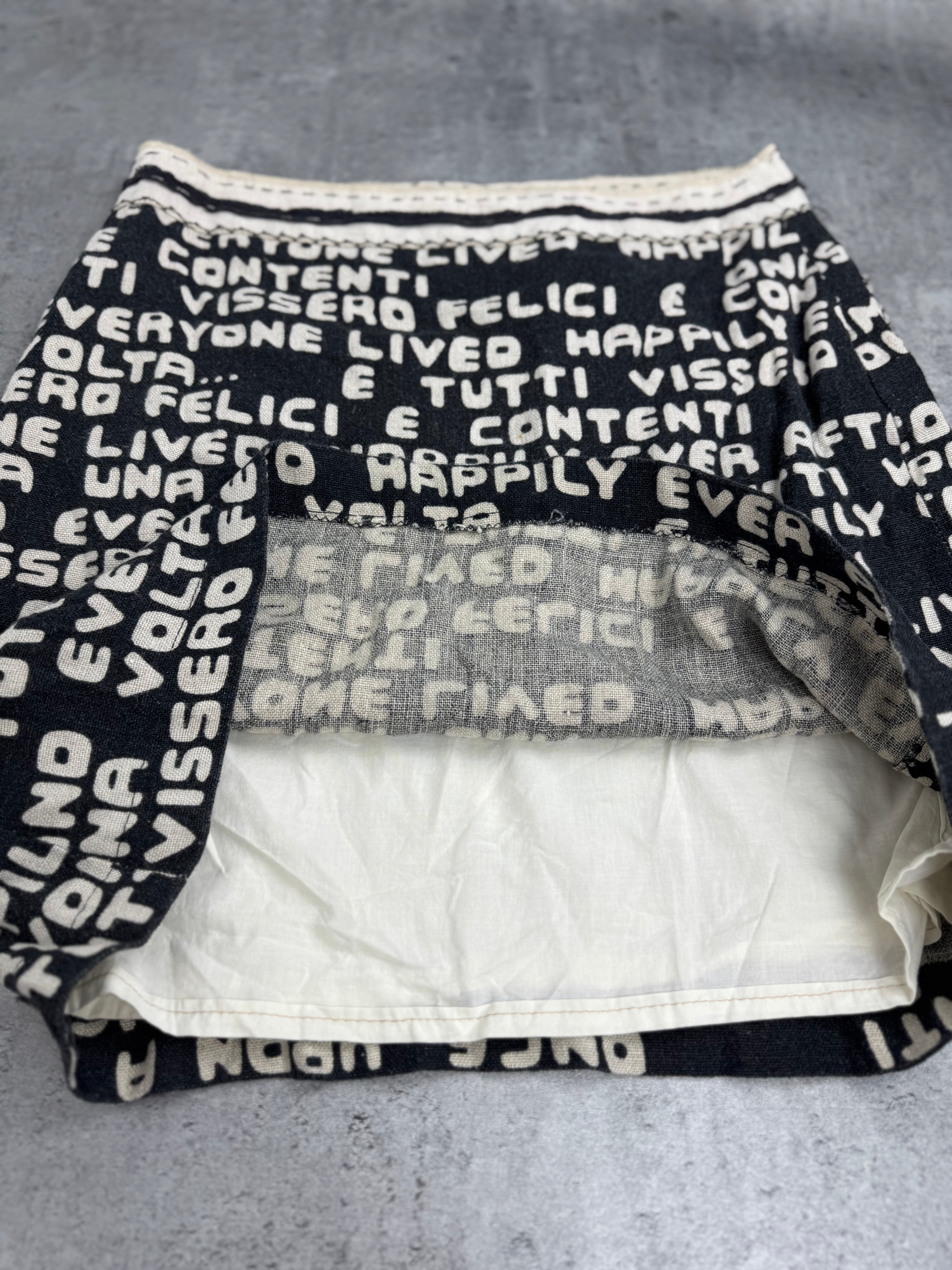 Moschino Cheap And Chic Vintage Linen Lniana y2k spódnica 2000s Britney Spears Madonna