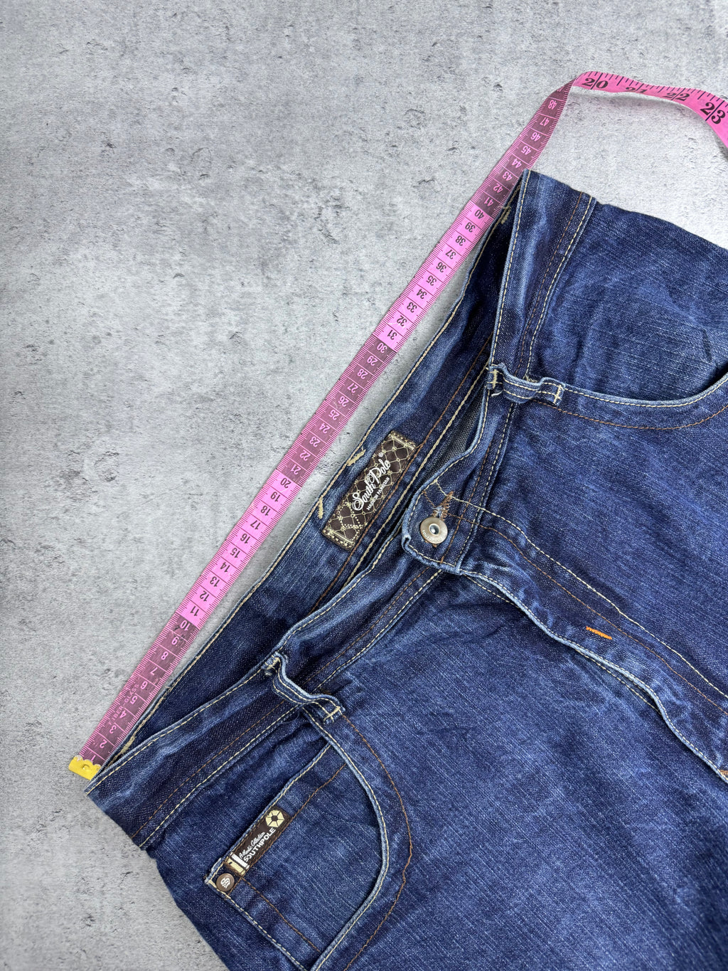 Authentic Baggy Southpole Wide Leg Jeans Spodnie Y2K embroidery on the back loose fit American