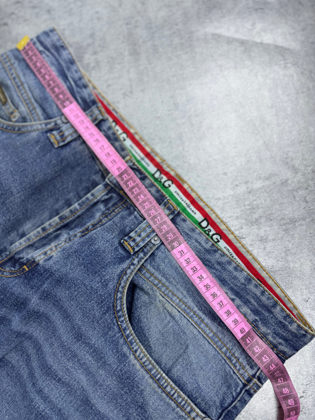 Dolce Gabbana  Straight Leg 2000s Vintage y2k Baggy Jeans Spodnie Jeansowe Designer