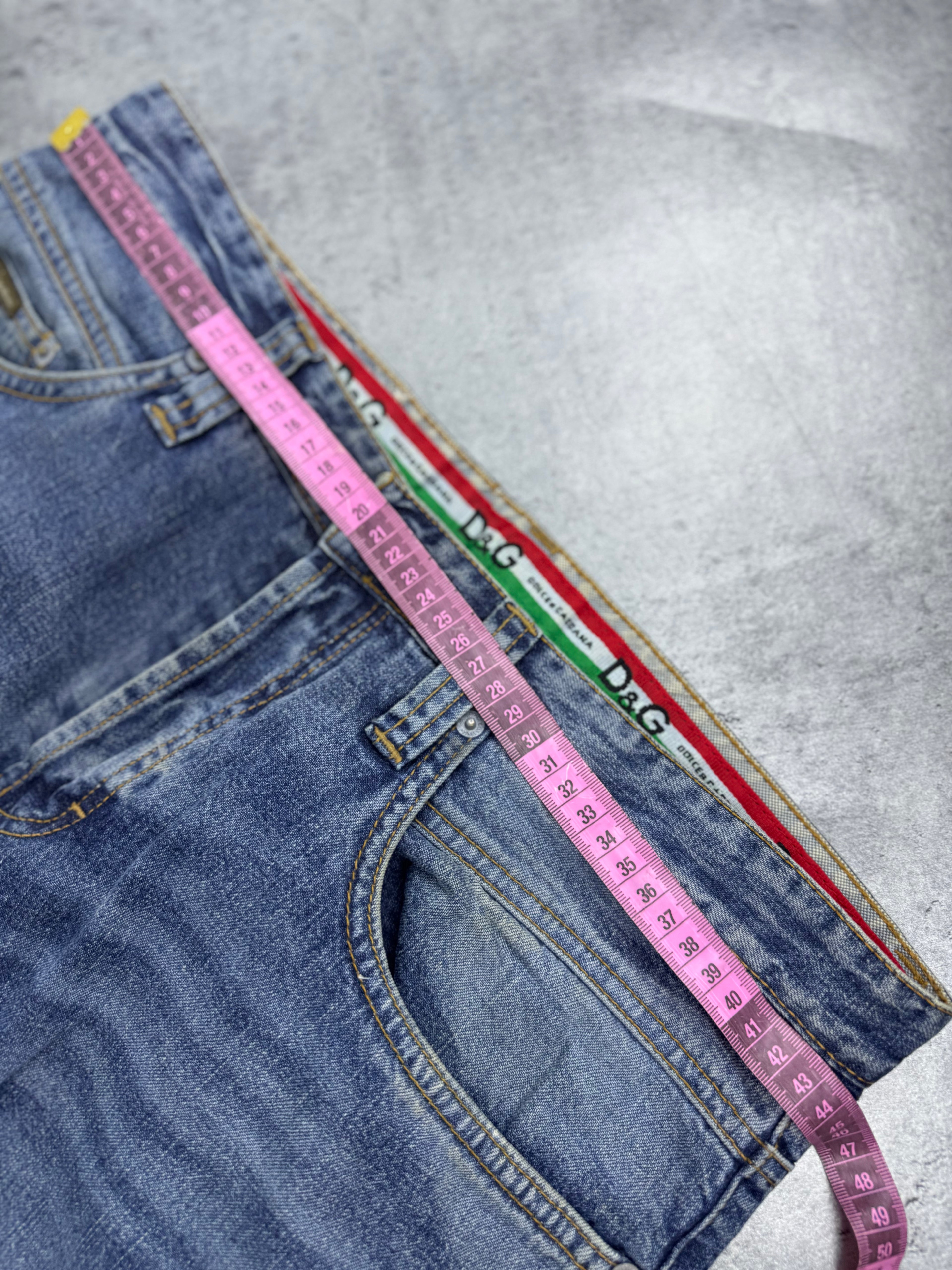 Dolce Gabbana  Straight Leg 2000s Vintage y2k Baggy Jeans Spodnie Jeansowe Designer