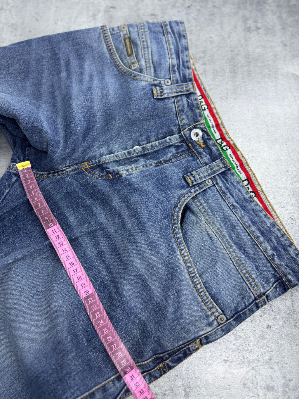 Dolce Gabbana  Straight Leg 2000s Vintage y2k Baggy Jeans Spodnie Jeansowe Designer