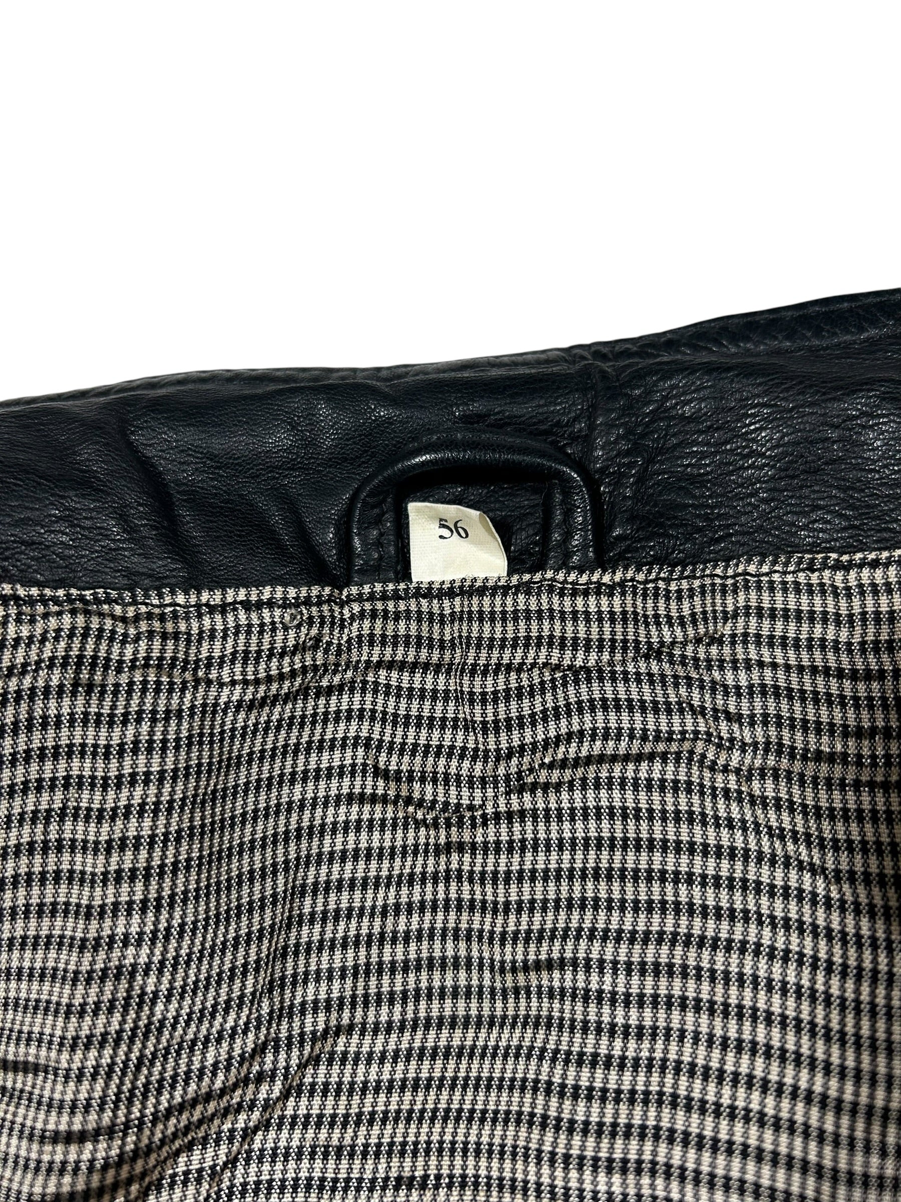 Bezrękawnik skórzany vintage z prawdziwej skóry - Leather biker