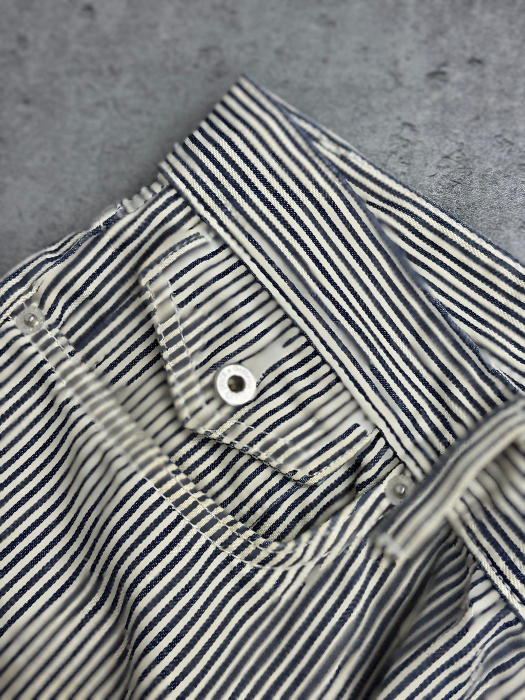 Dolce Gabbana Y2K Straight Leg Spodnie w Paski Striped Pants Vintage 2000s Designer Premium Old Money preppy