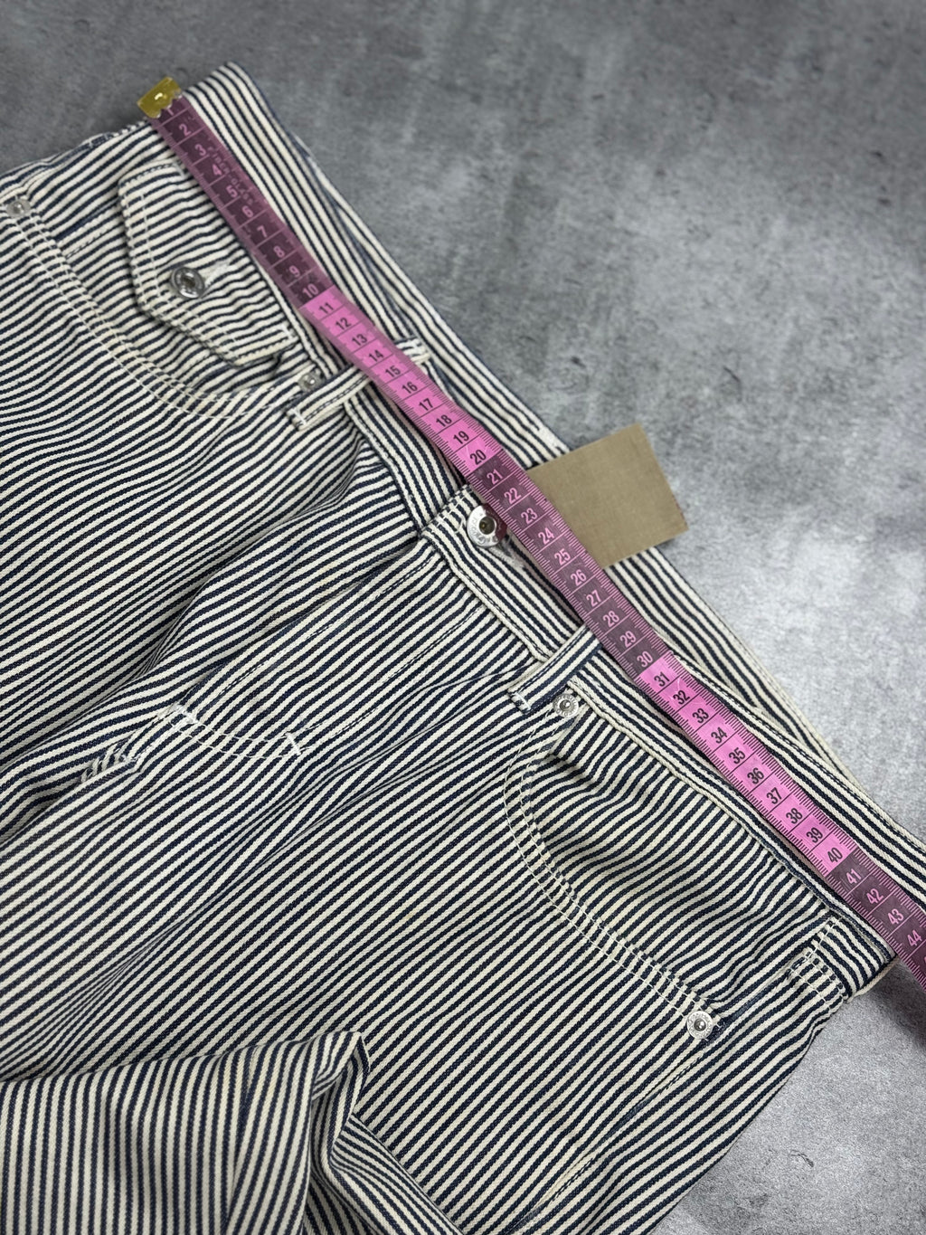 Dolce Gabbana Y2K Straight Leg Spodnie w Paski Striped Pants Vintage 2000s Designer Premium Old Money preppy