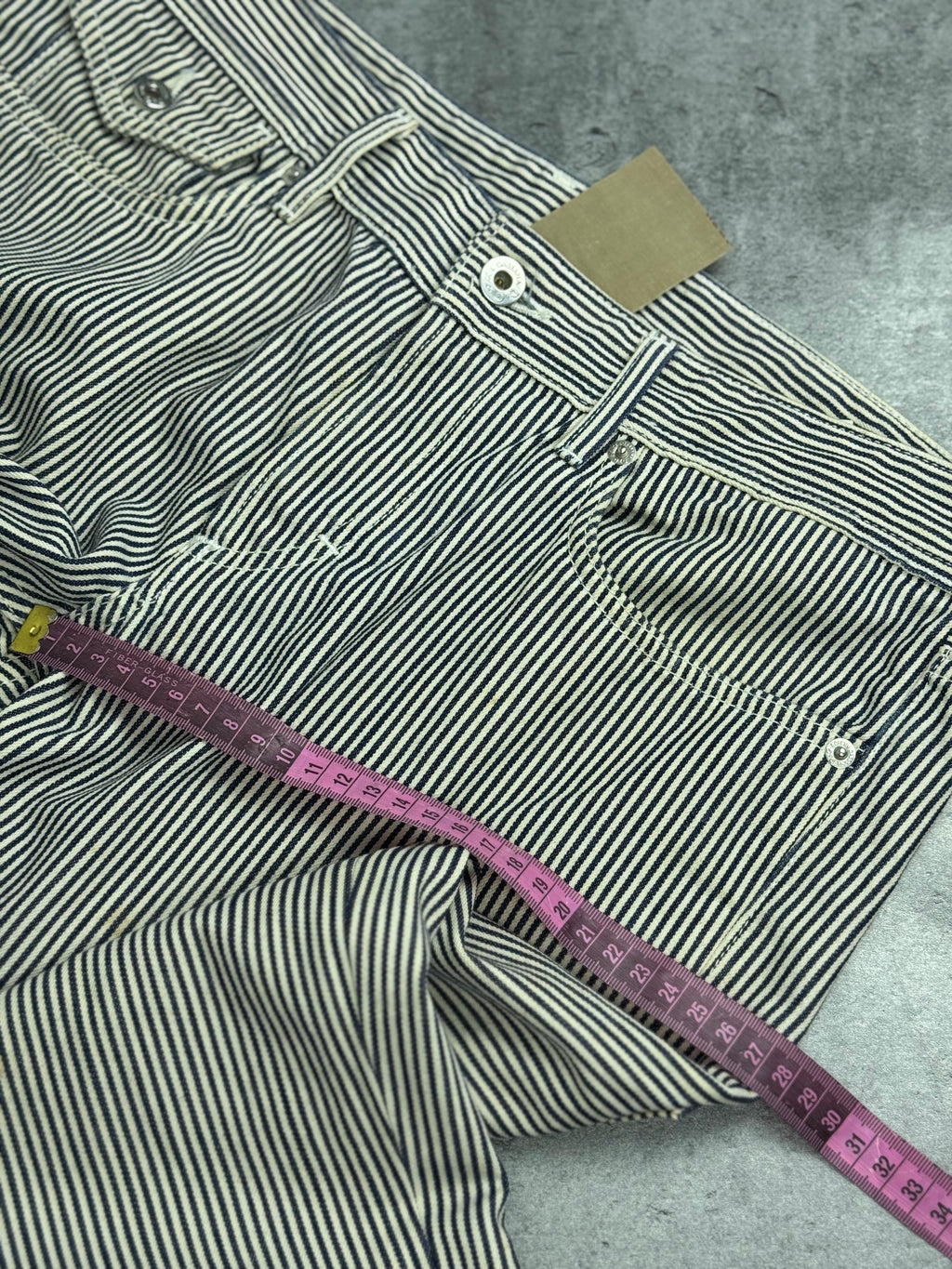 Dolce Gabbana Y2K Straight Leg Spodnie w Paski Striped Pants Vintage 2000s Designer Premium Old Money preppy