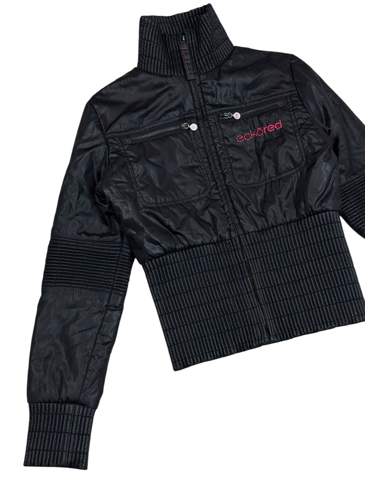 Vintage 00s Y2k Ecko Puffer Jacket Size XS Black