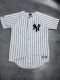 New York Yankees Vintage MLB Jersey Koszulka Baseball Pinstripes 90s/2000s Classic Majestic