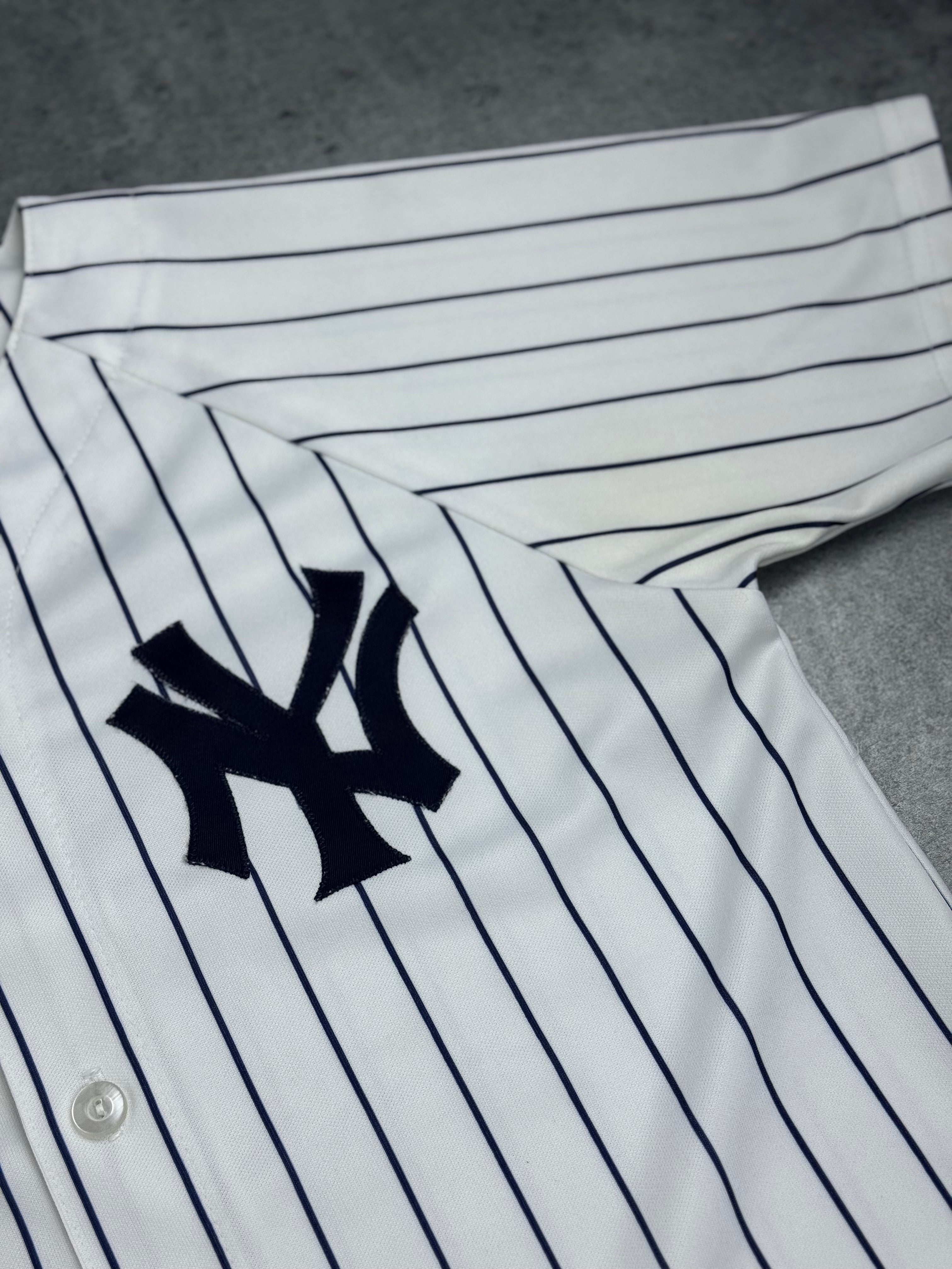 New York Yankees Vintage MLB Jersey Koszulka Baseball Pinstripes 90s/2000s Classic Majestic