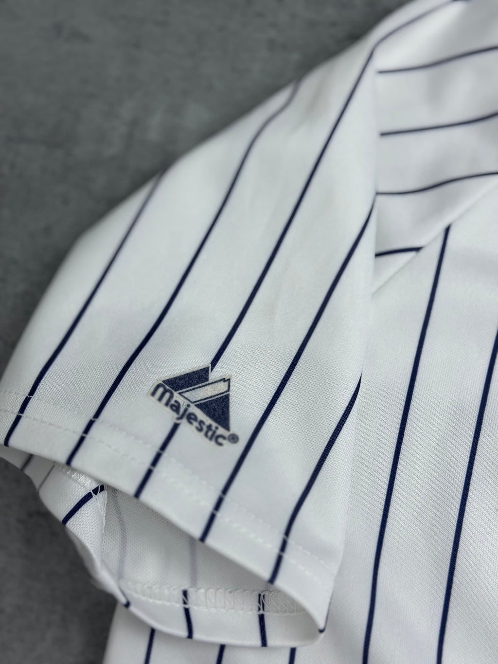 New York Yankees Vintage MLB Jersey Koszulka Baseball Pinstripes 90s/2000s Classic Majestic