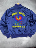 1988 Seoul South Korea Summer Olympics Games Rare Bomber Souvenir Jacket Boxy 80s True Vintage