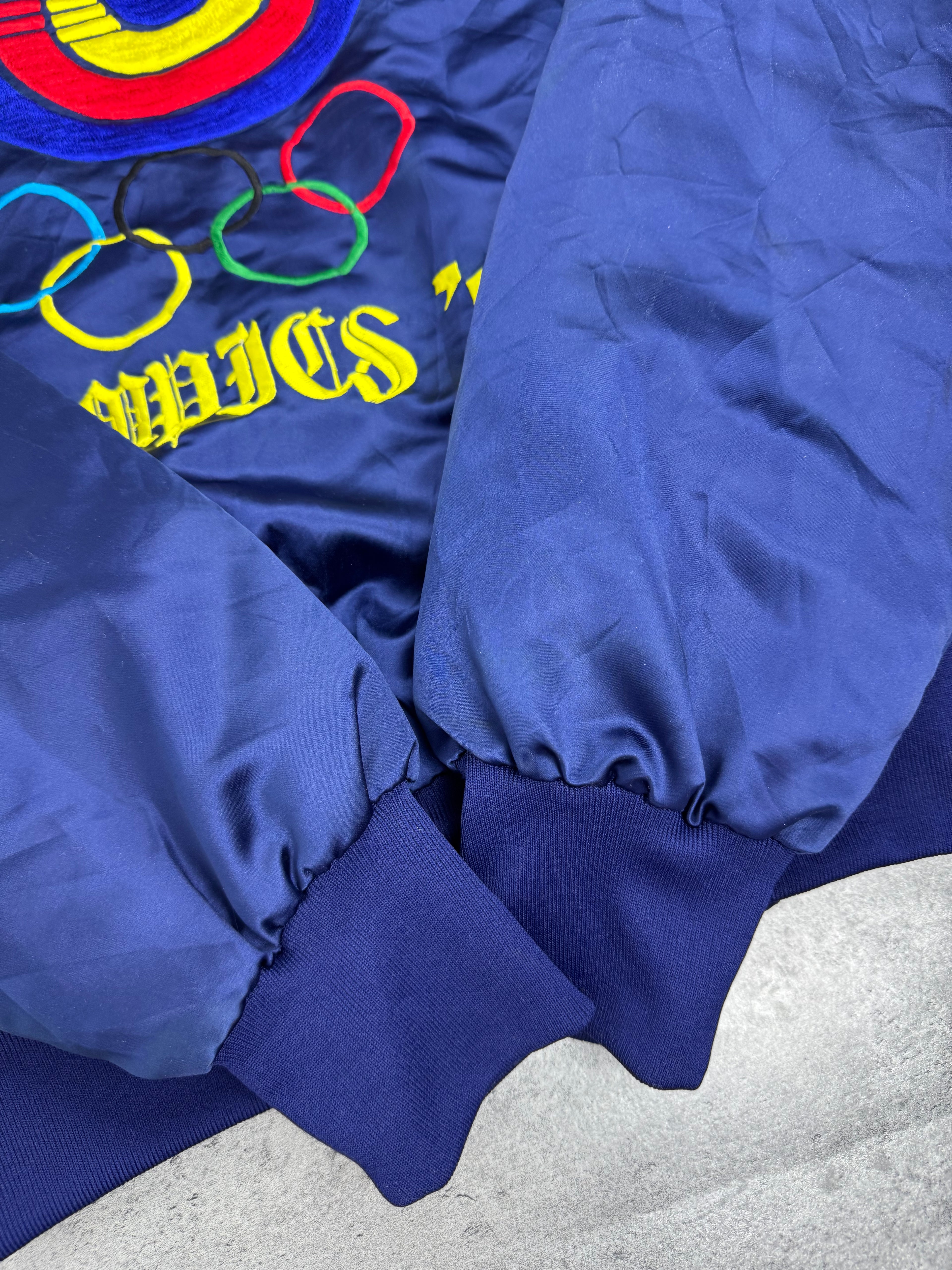 1988 Seoul South Korea Summer Olympics Games Rare Bomber Souvenir Jacket Boxy 80s True Vintage