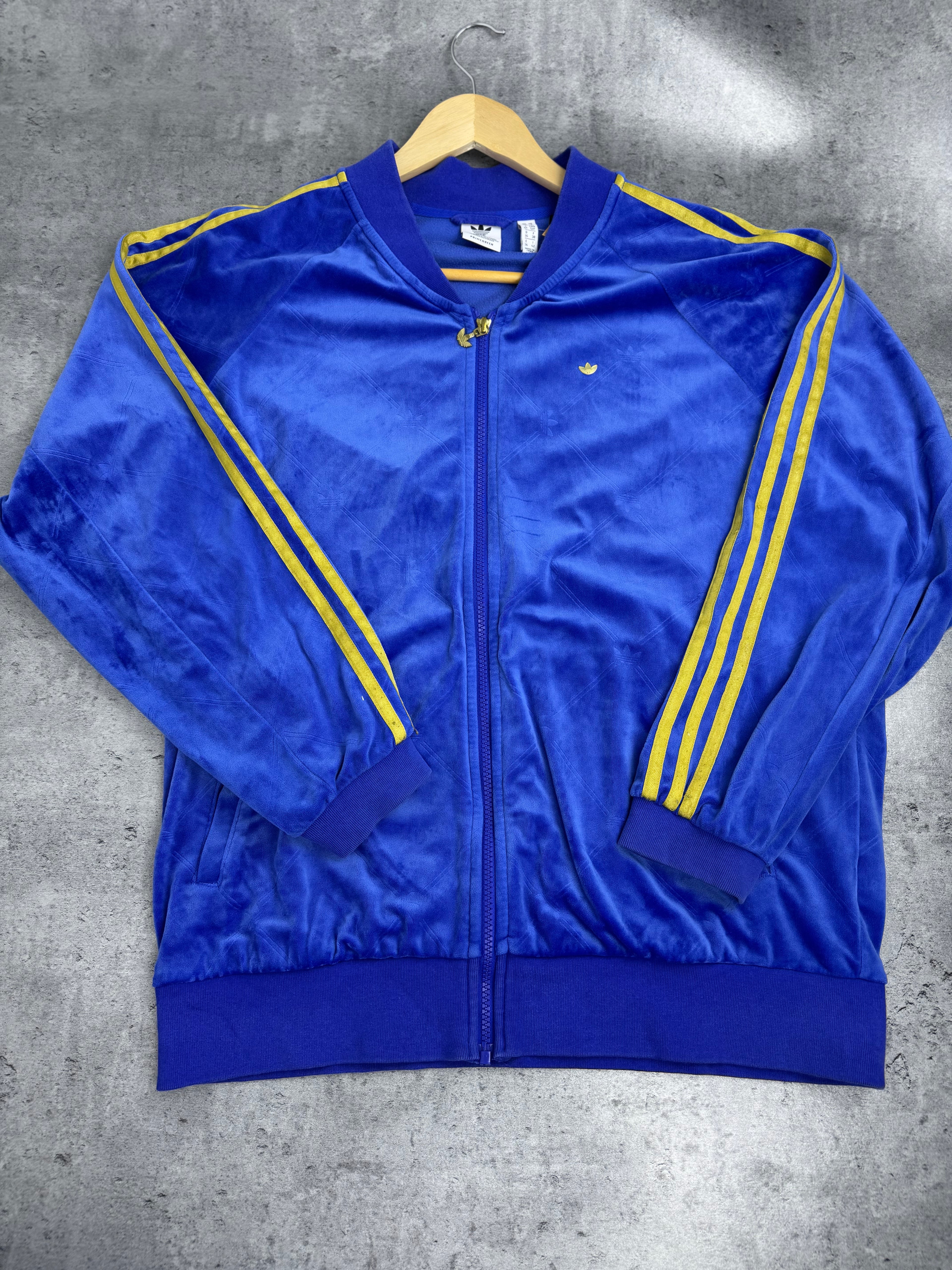 Adidas Tracksuit Set Komplet Dresowy Welurowy Aksamit Streetwear Na Siłownię Sportswear