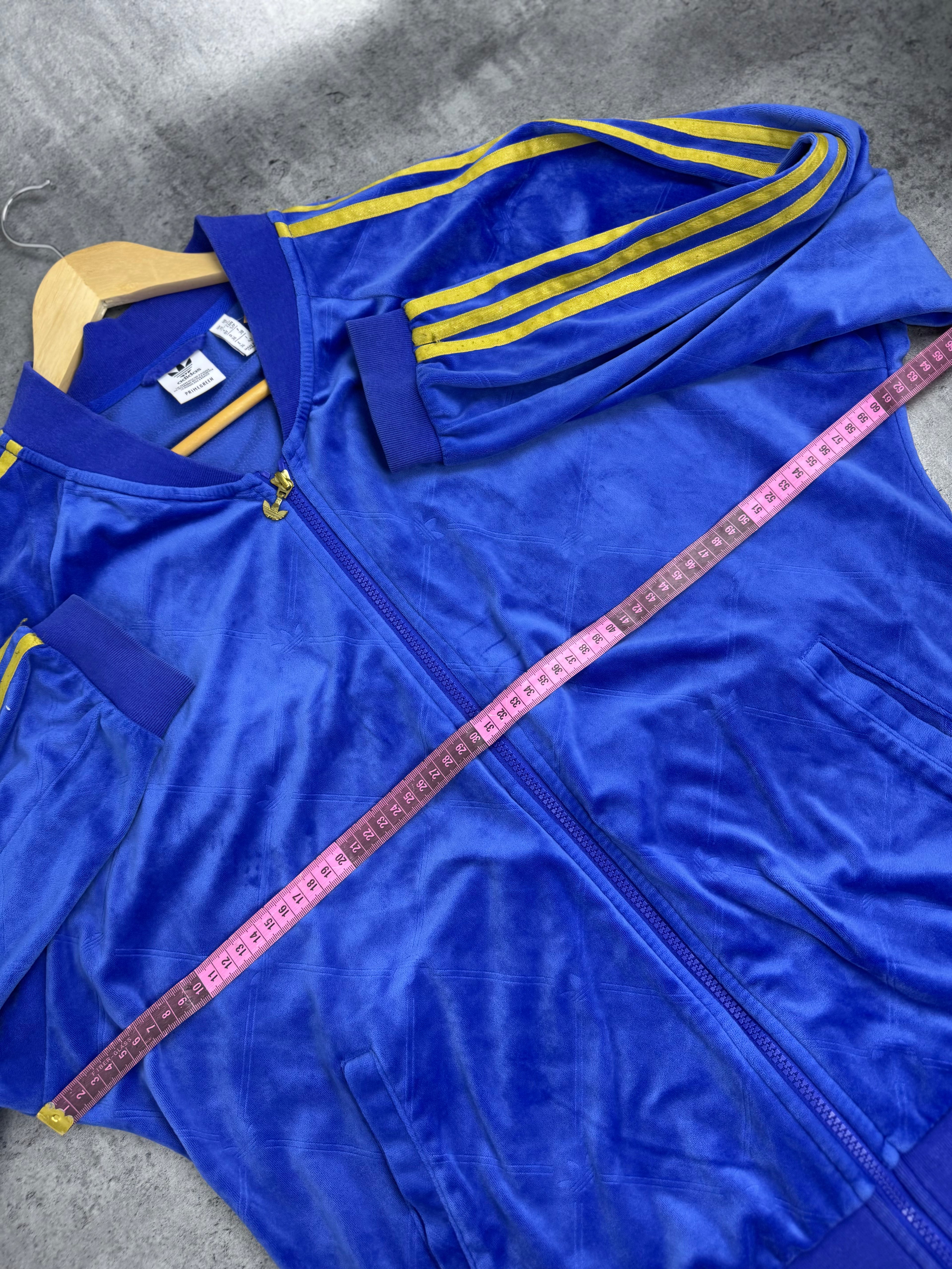 Adidas Tracksuit Set Komplet Dresowy Welurowy Aksamit Streetwear Na Siłownię Sportswear