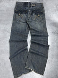 Affliction y2k rare grunge goth spodnie jeansowe jeansy baggy bootcut amerykańskie