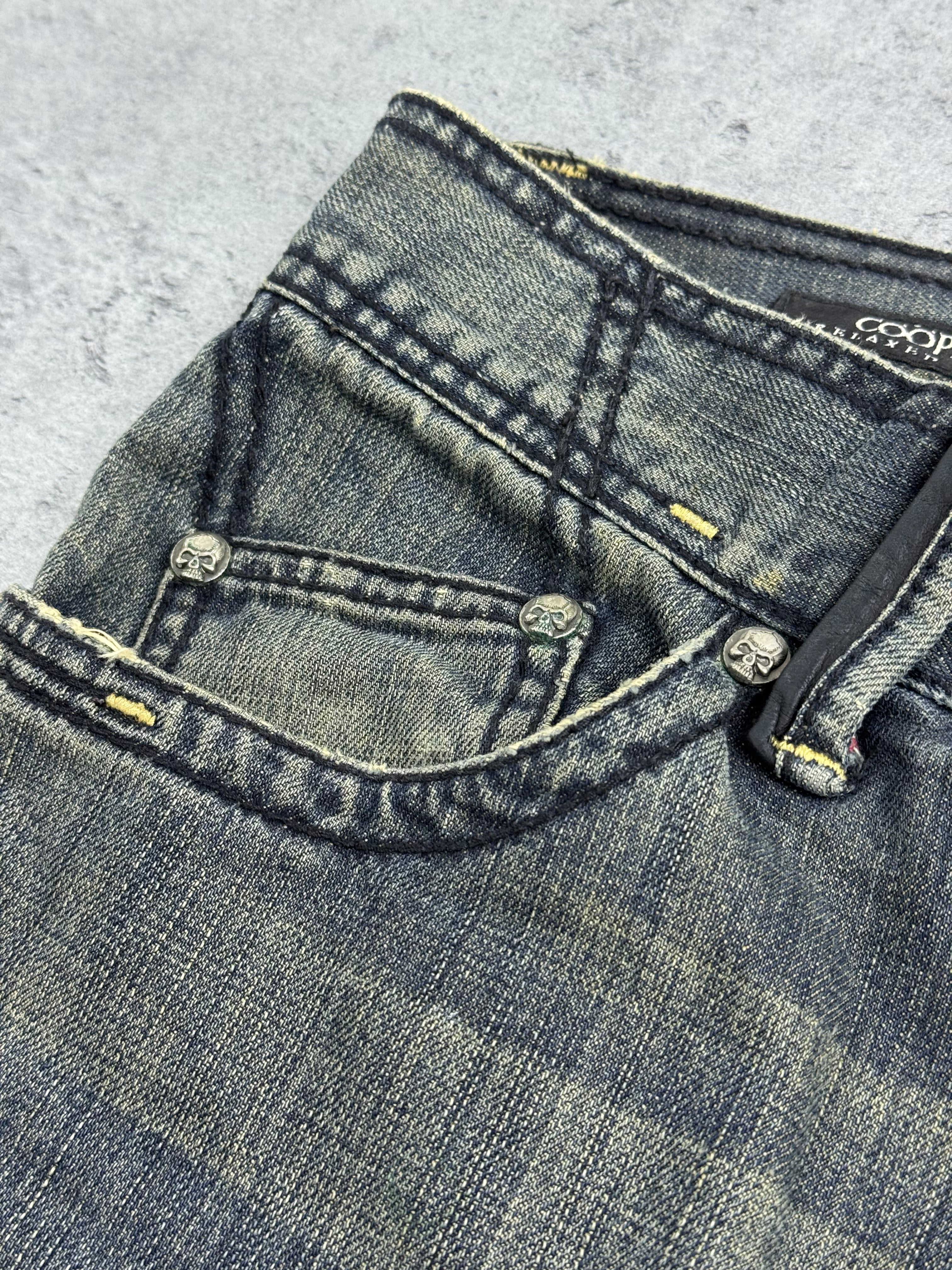 Affliction y2k rare grunge goth spodnie jeansowe jeansy baggy bootcut amerykańskie