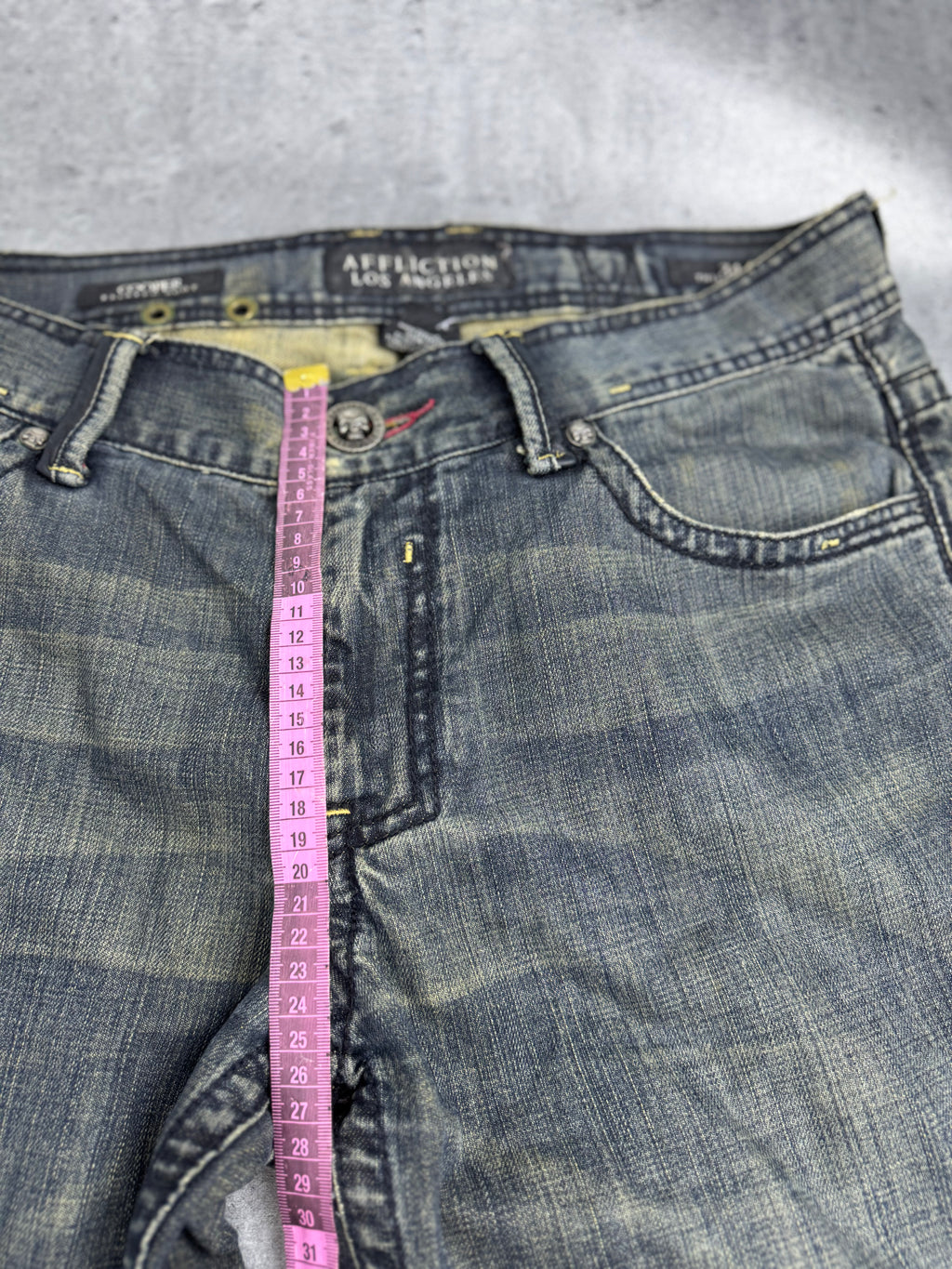 Affliction y2k rare grunge goth spodnie jeansowe jeansy baggy bootcut amerykańskie