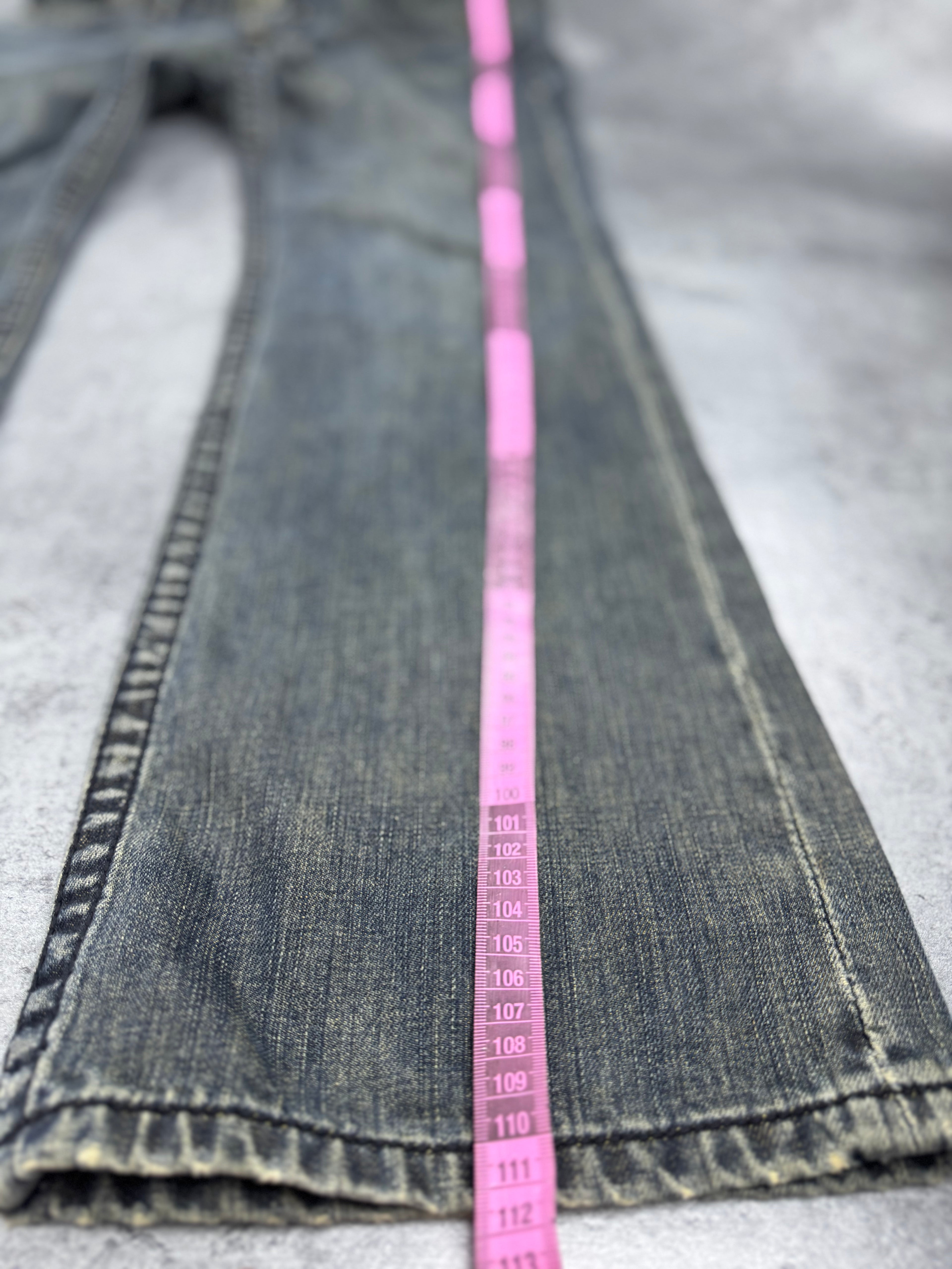 Affliction y2k rare grunge goth spodnie jeansowe jeansy baggy bootcut amerykańskie