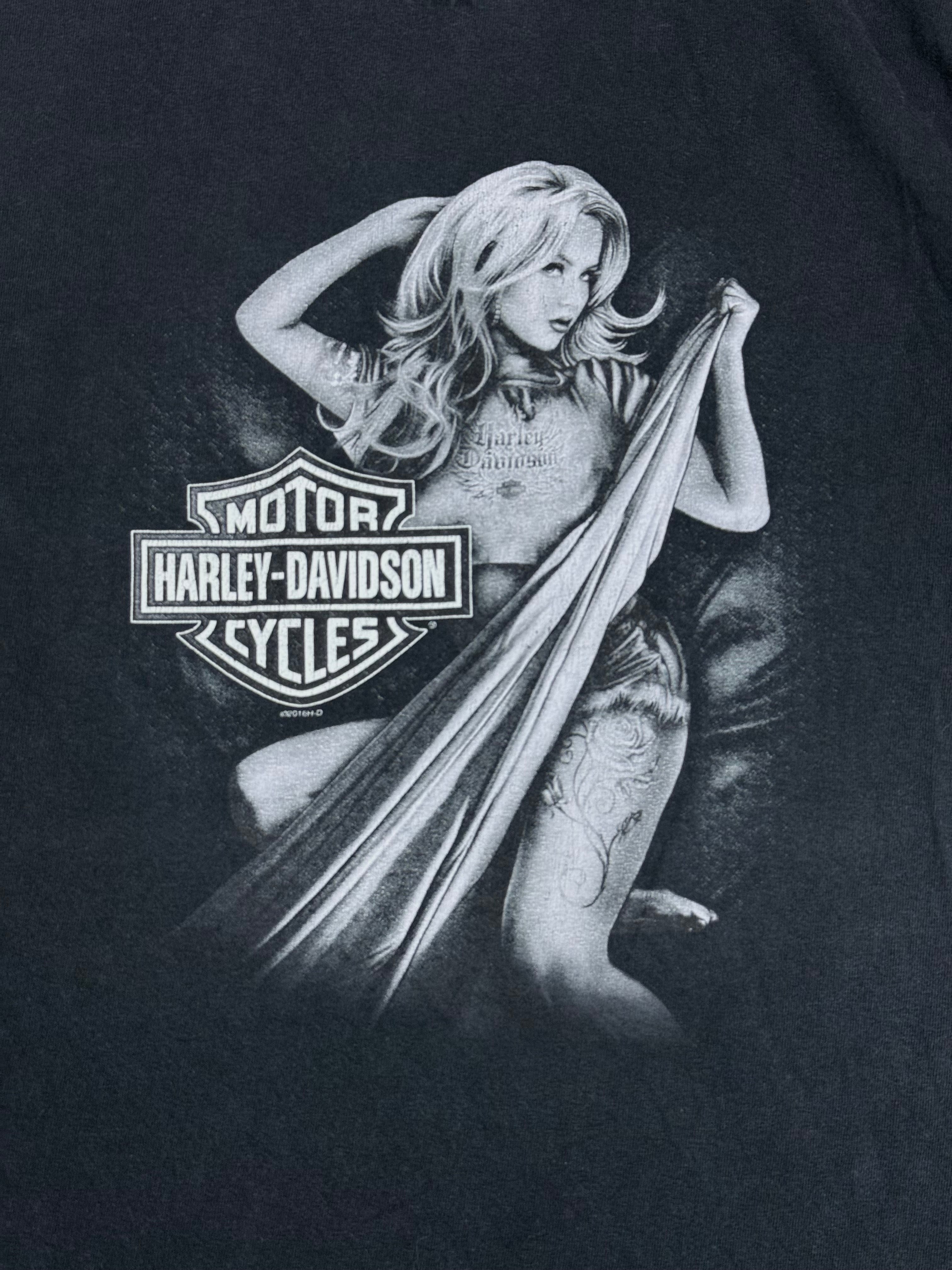 Vintage Harley Davidson Czech Republic T-shirt Black Size XL