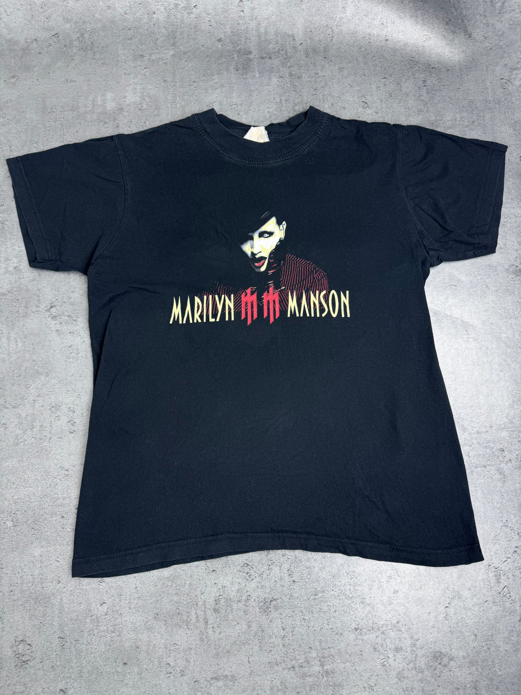 Marilyn Manson 2003 Vintage Tour Merch heavy metal rock tee shirt Trasa Koncertowa Y2K
