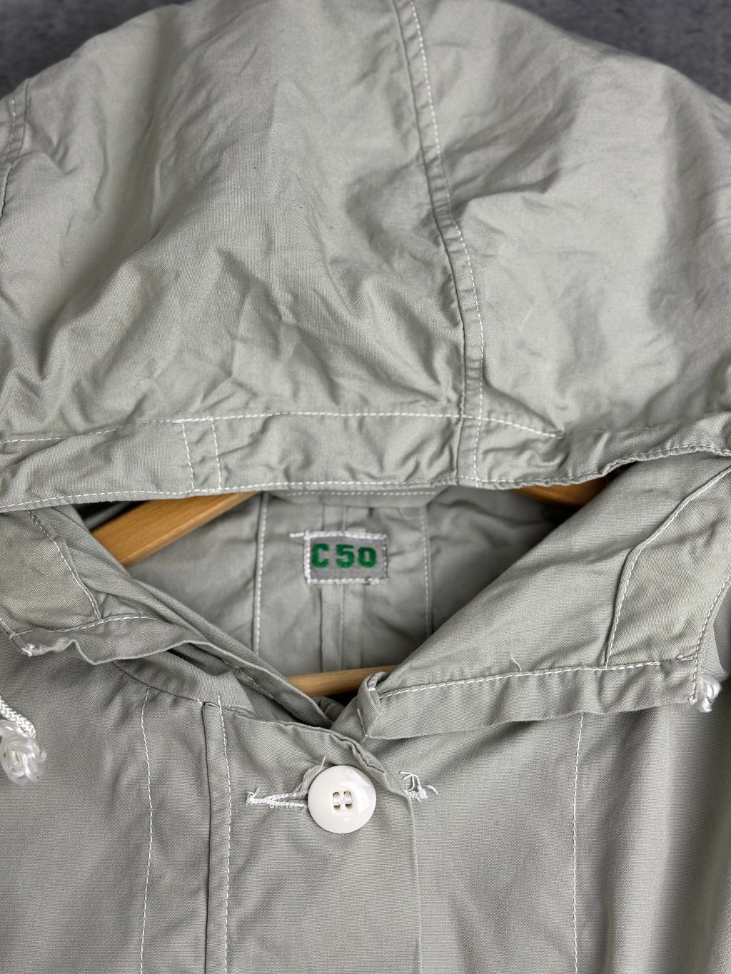 Vintage 1960s Swedish Army M62 Snow Camo Parka Military Coat C50