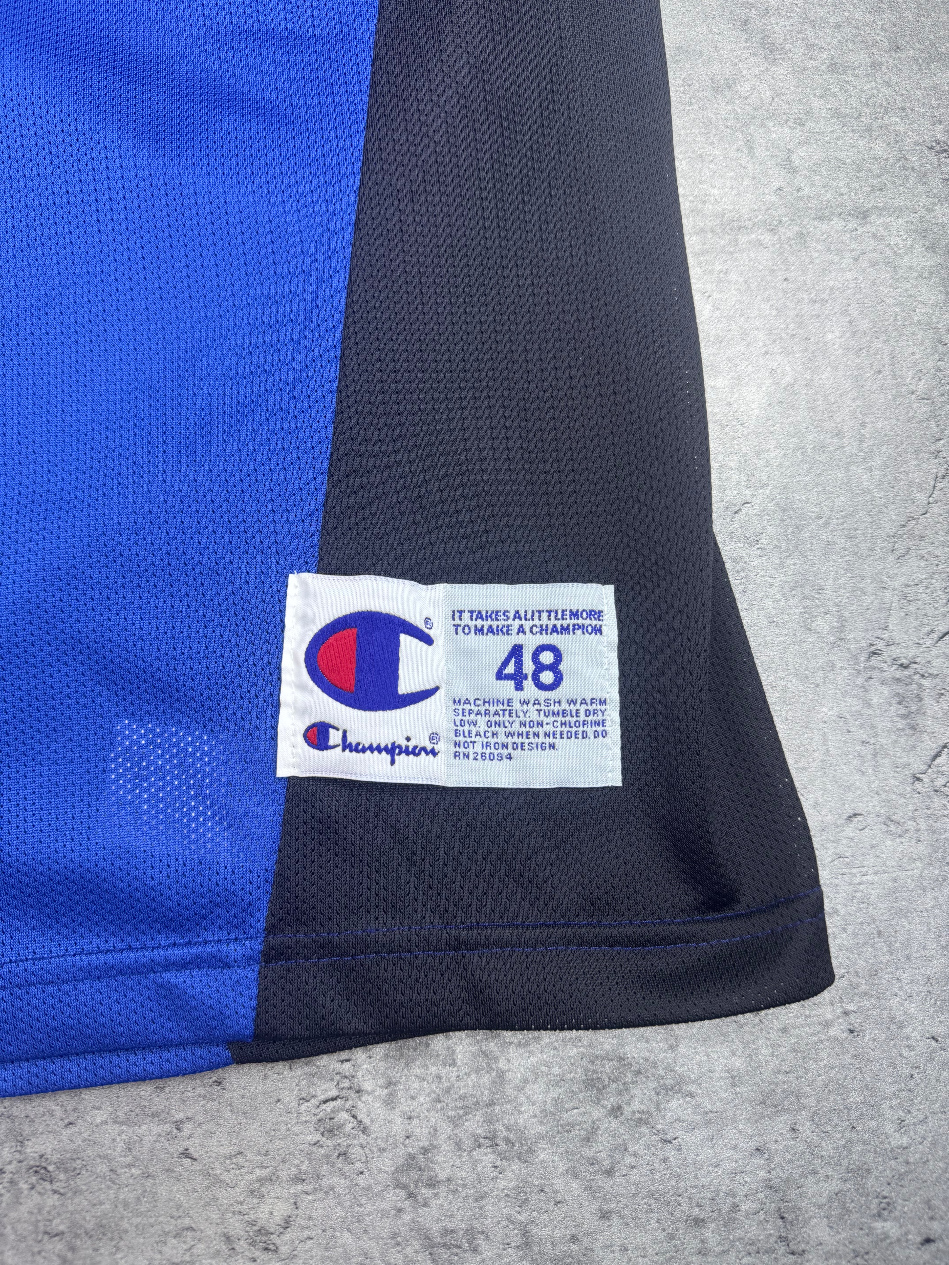 Latrell Sprewell 90s Vintage New York Knicks Basketball Jersey Size 48 Away HipHop Champion