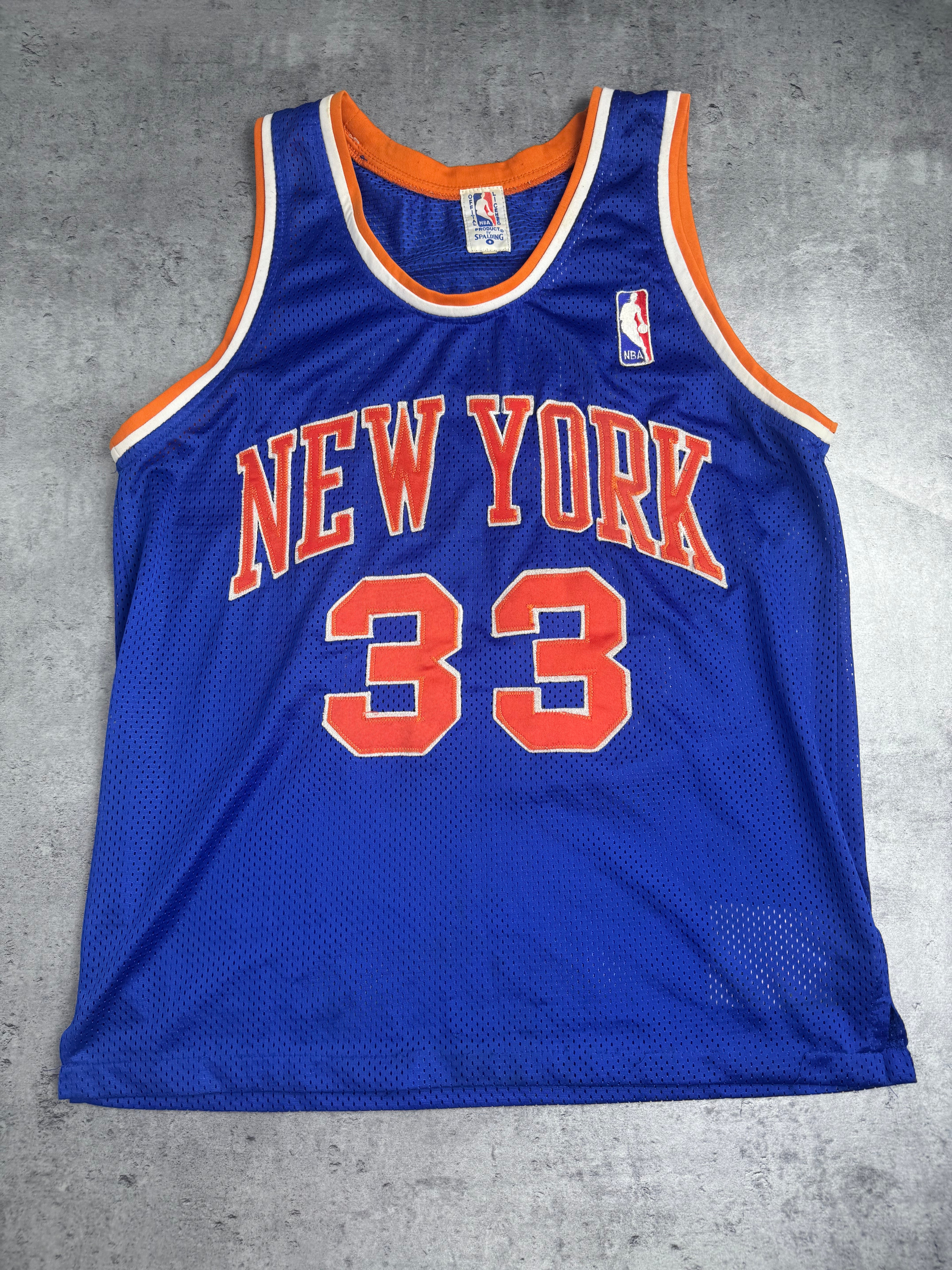 RARE Spalding New York Knicks 90s Fan Souvenir Official Licensed NBA Jersey