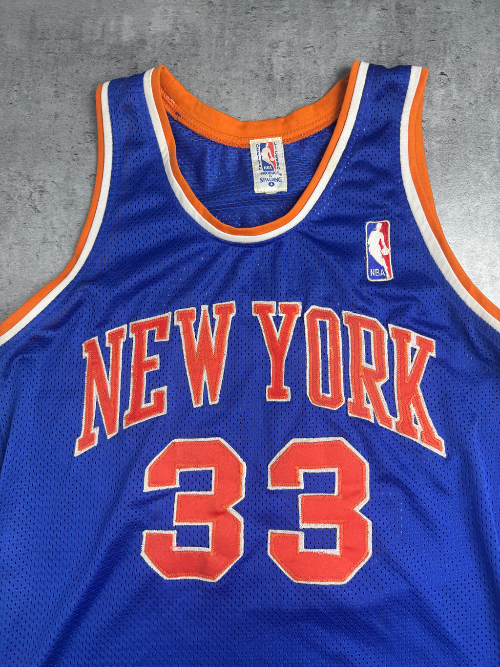 RARE Spalding New York Knicks 90s Fan Souvenir Official Licensed NBA Jersey
