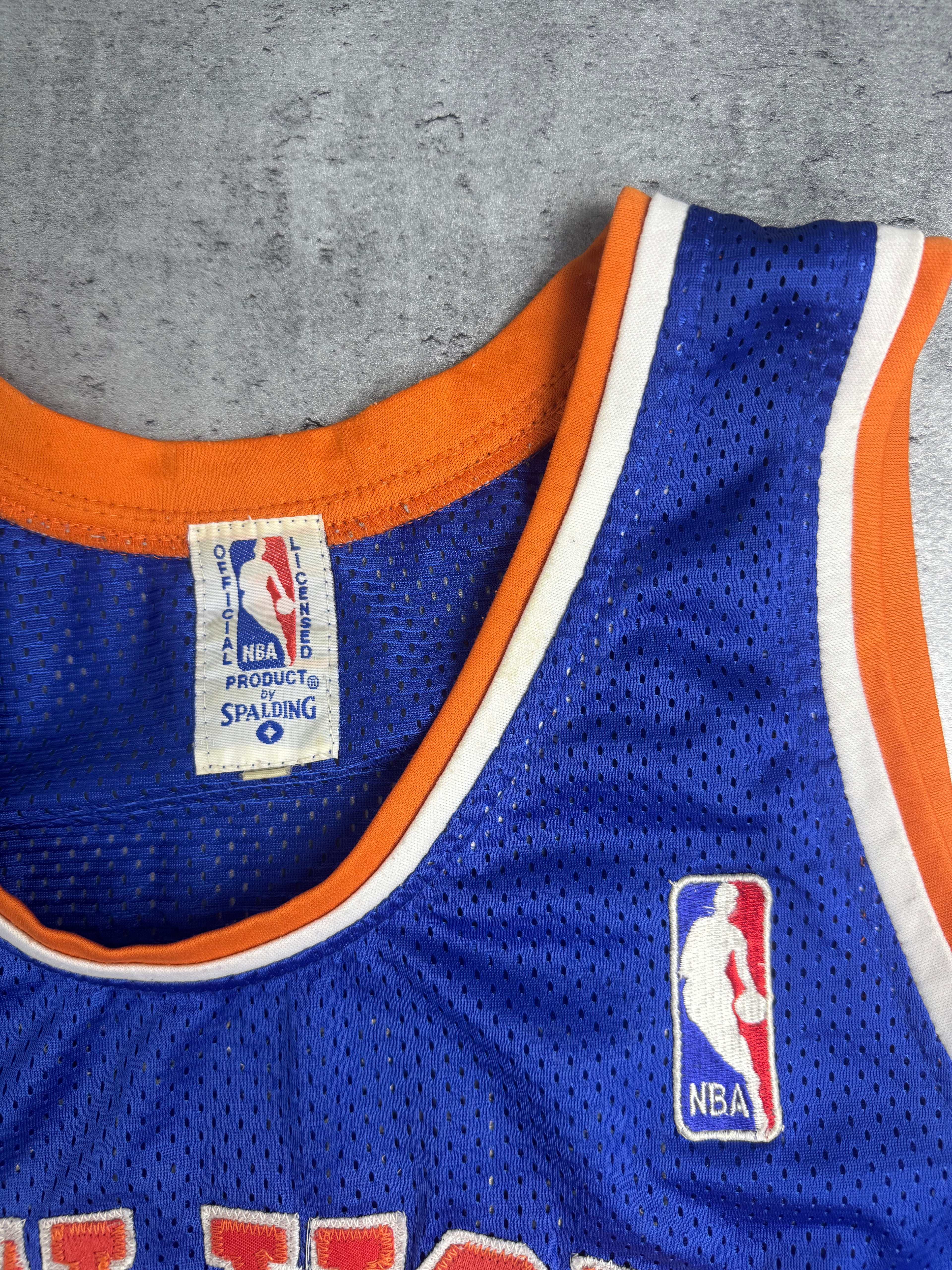 RARE Spalding New York Knicks 90s Fan Souvenir Official Licensed NBA Jersey