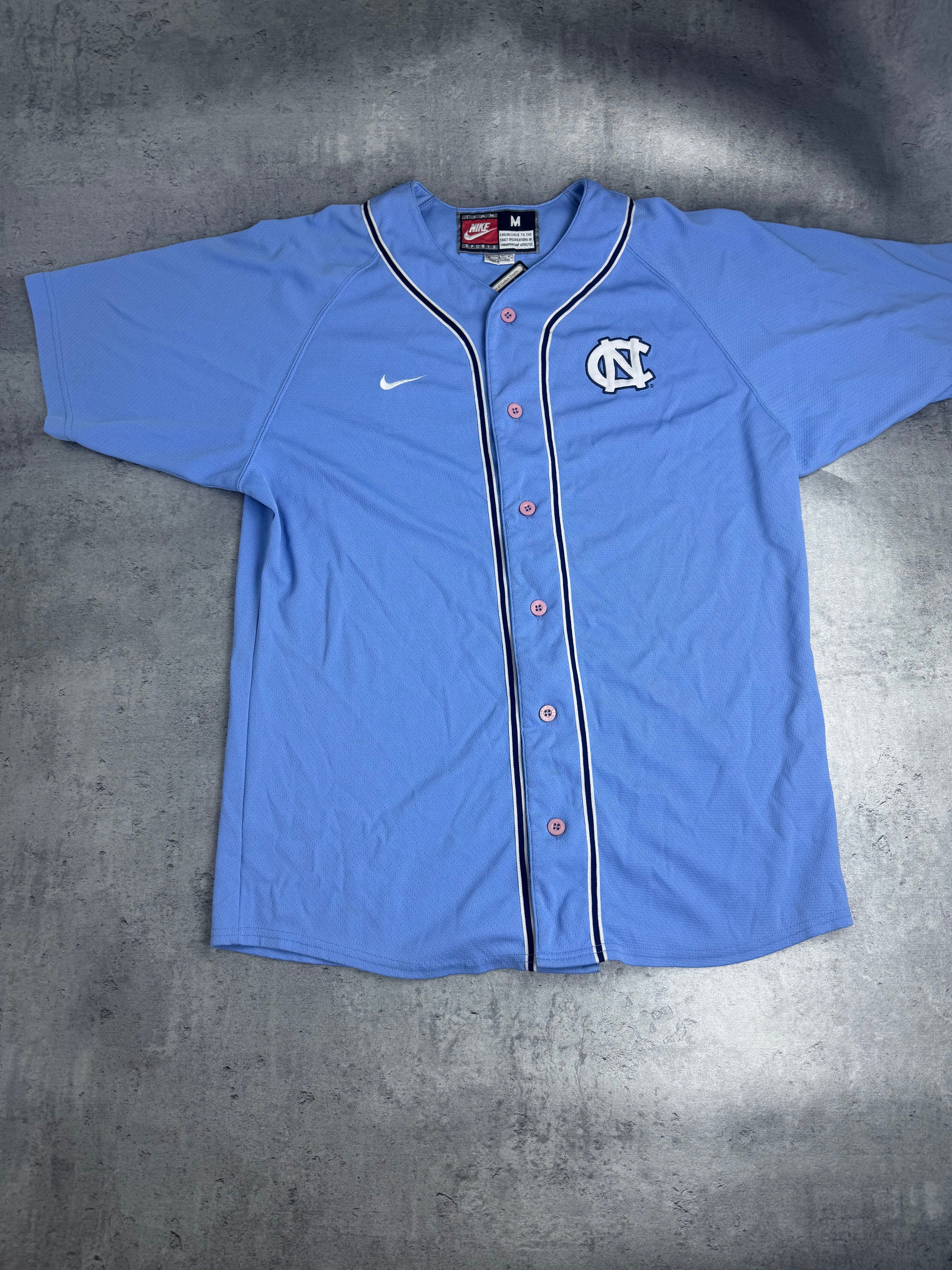 90s North Carolina Tar Heels Baseball Jersey College NCAA Nike Michael Jordan