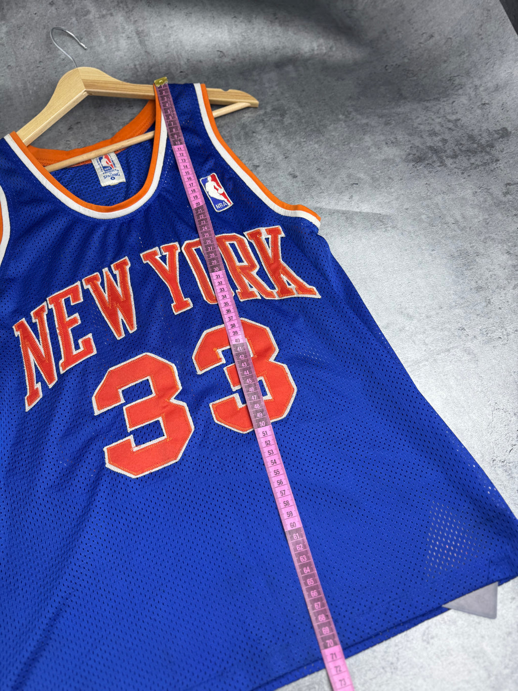 RARE Spalding New York Knicks 90s Fan Souvenir Official Licensed NBA Jersey