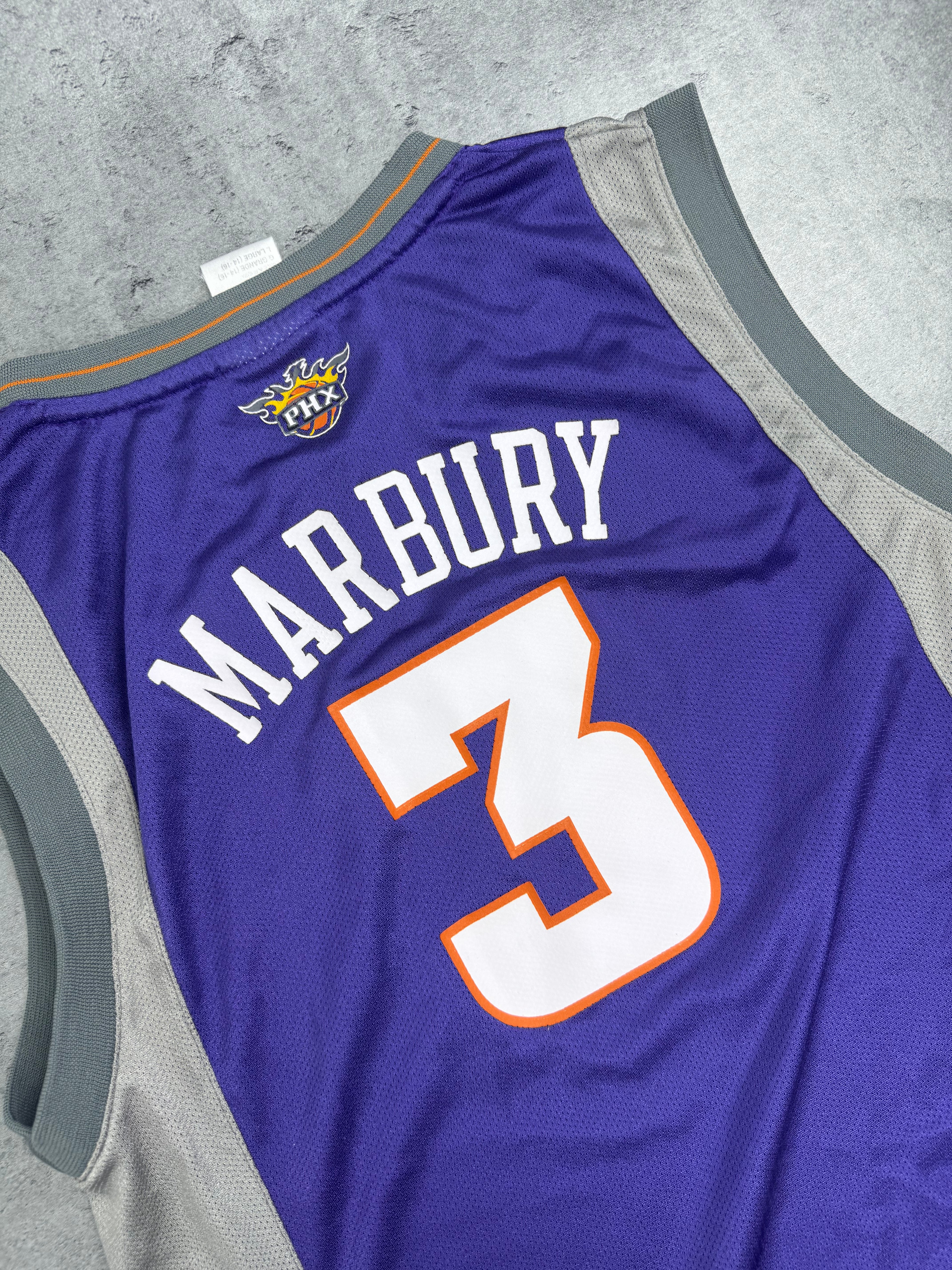2002-04 Phoenix Suns Stephon Marbury Reebok Vintage Basketball NBA Jersey Koszykarska Koszulka Na Ramiączkach